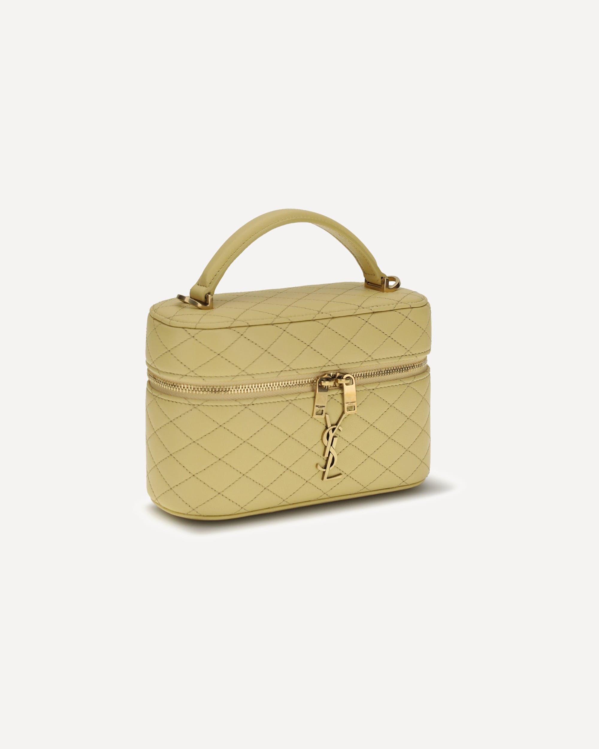 Saint Laurent Vanity Gaby Quilted Leather Handbag