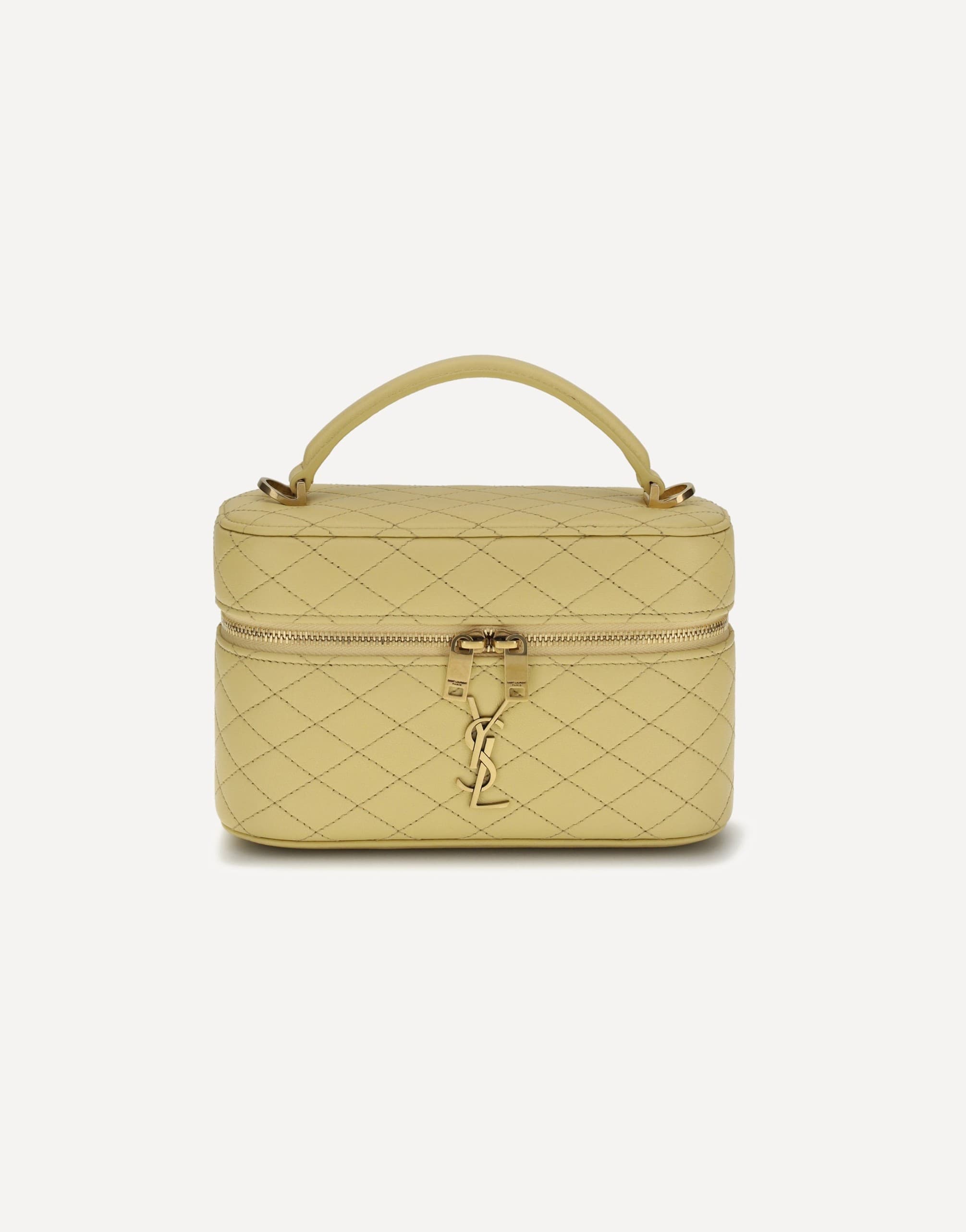 Saint Laurent Vanity Gaby Quilted Leather Handbag