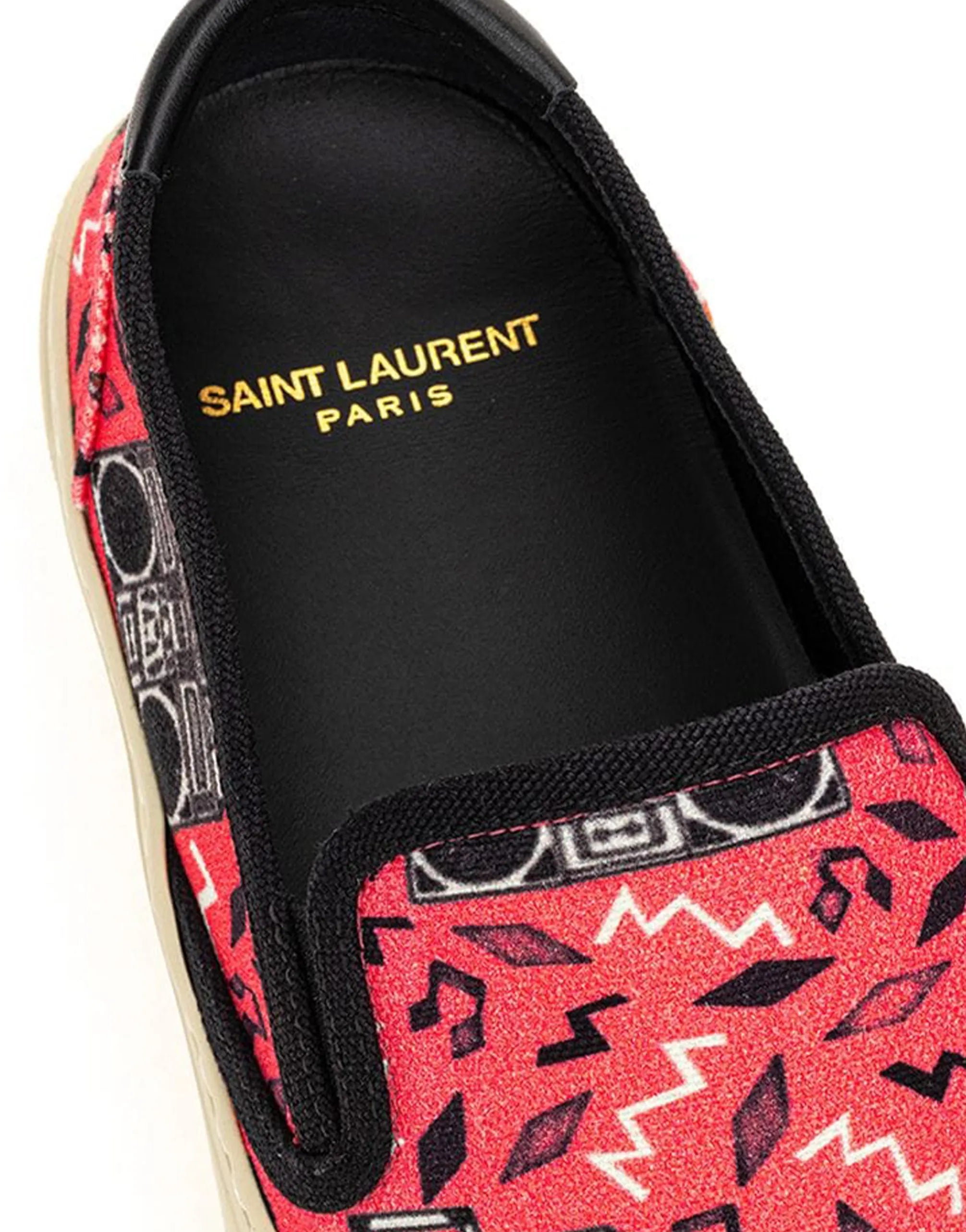 Saint Laurent Saint Laurent Venice Slip On Radio Print Sneakers