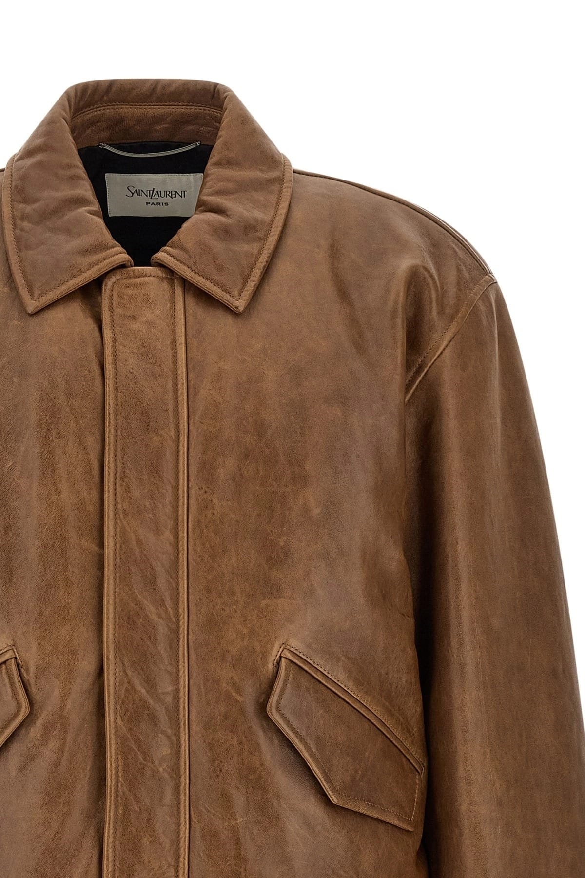 Saint Laurent Saint Laurent Vintage Leather Bomber Jacket