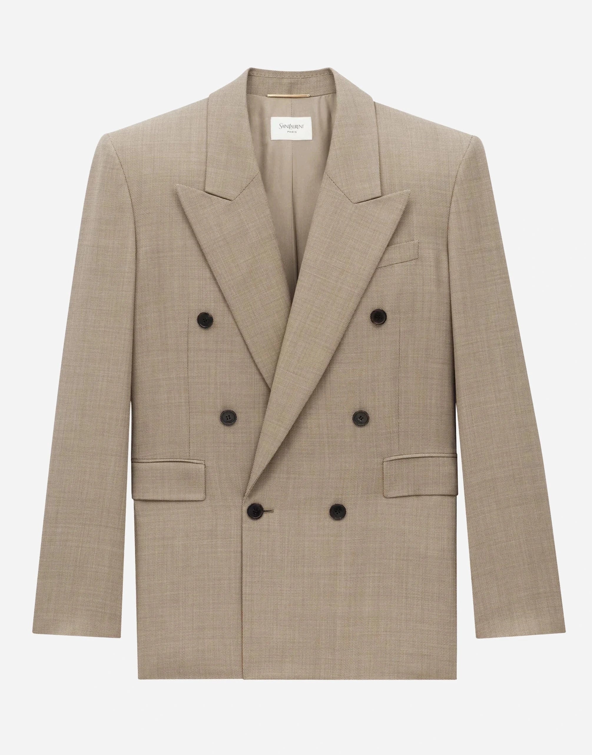 Saint Laurent Wool Double-Breasted Blazer Jacket | Sendegaro PT Saint Laurent Wool Double-Breasted Blazer Jacket | Sendegaro PT