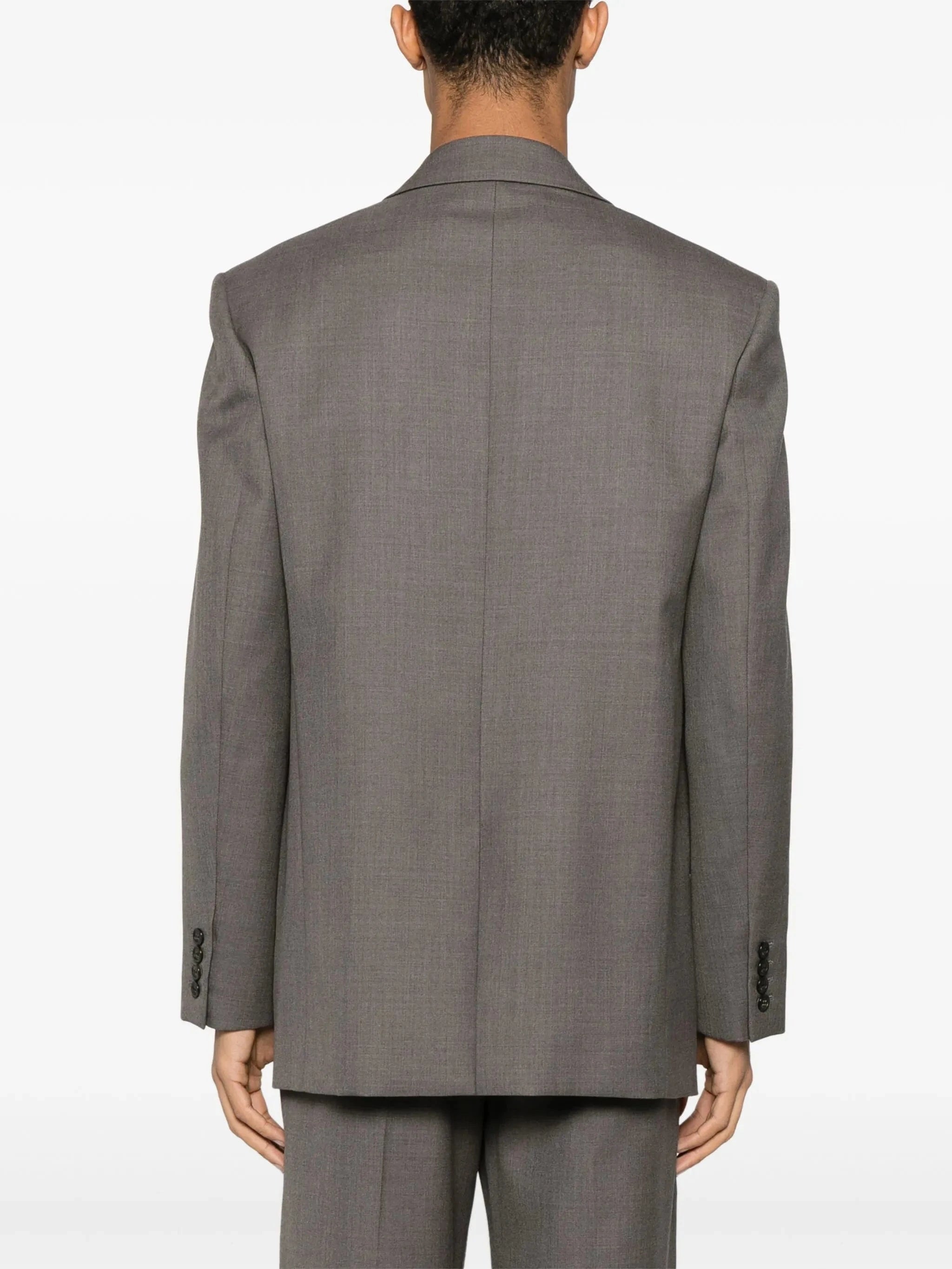 Saint Laurent Yves Wool Chiné Blazer Jacket