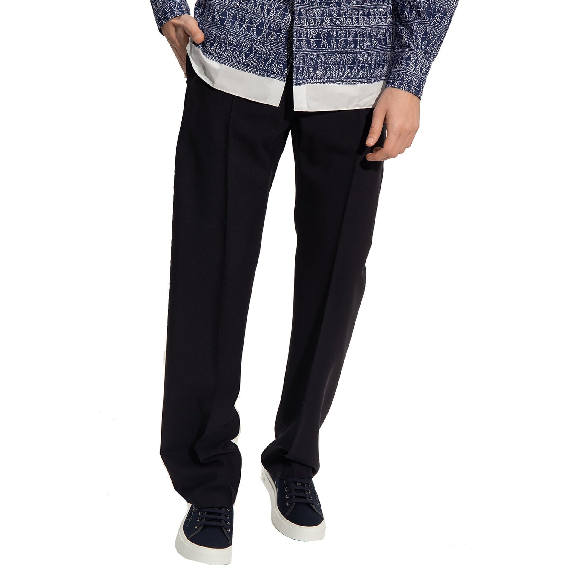 Salvatore Ferragamo Cotton Silk Pants | Sendegaro KR