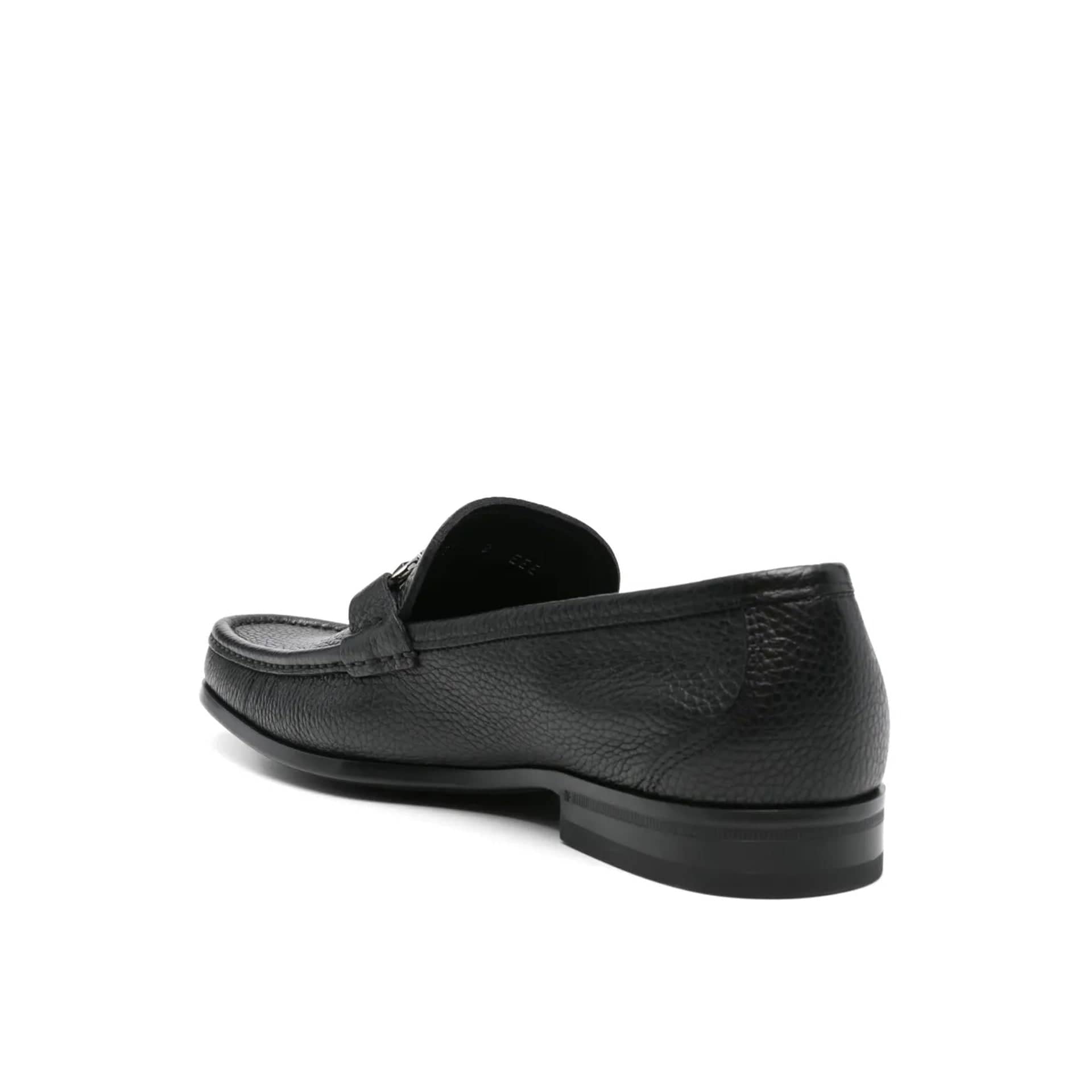 Salvatore Ferragamo Leather Loafers With Gancini Logo