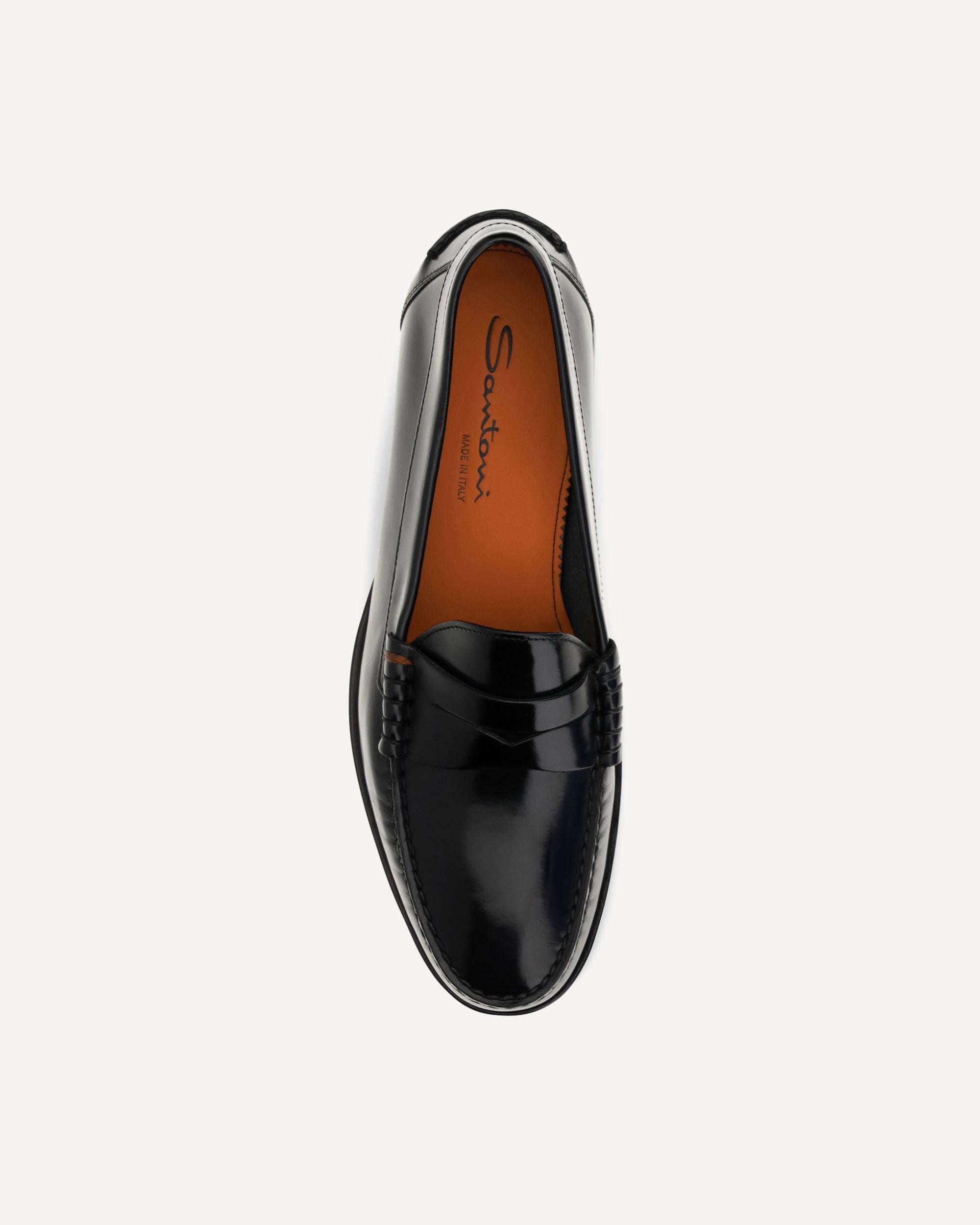 Santoni College Novembre Patent Leather Loafers