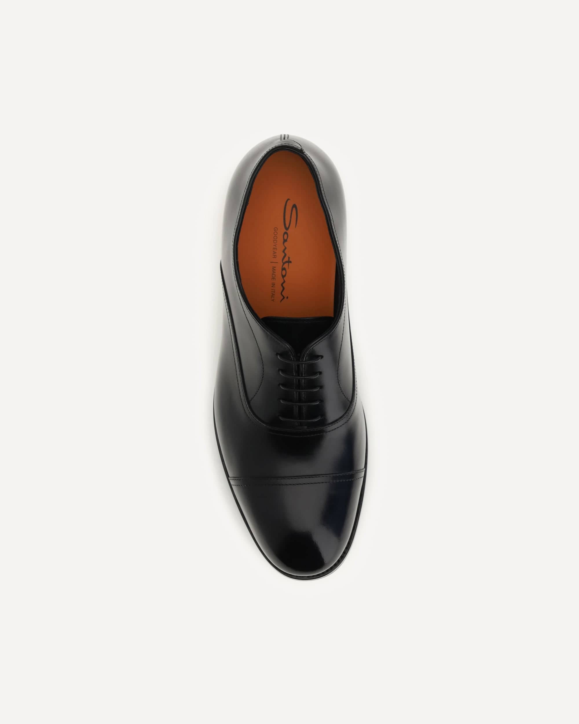 Santoni レザー レースアップシューズ | Sendegaro JP