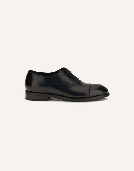 サントーニ 黒 レザー ドレスシューズ レースアップ Santoni レザー レースアップシューズ | Sendegaro JP