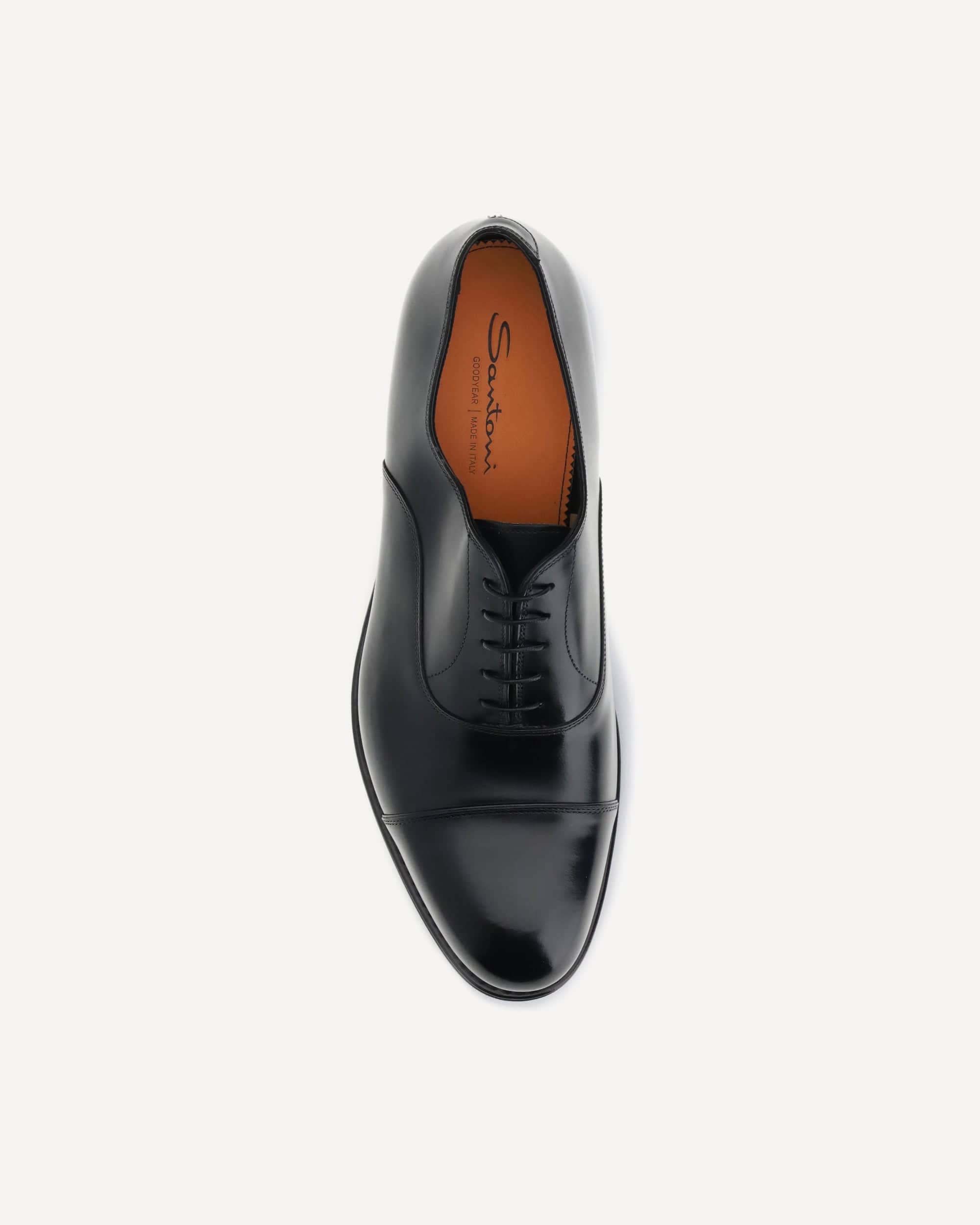 Santoni Leather Lace-Ups Wide Sole