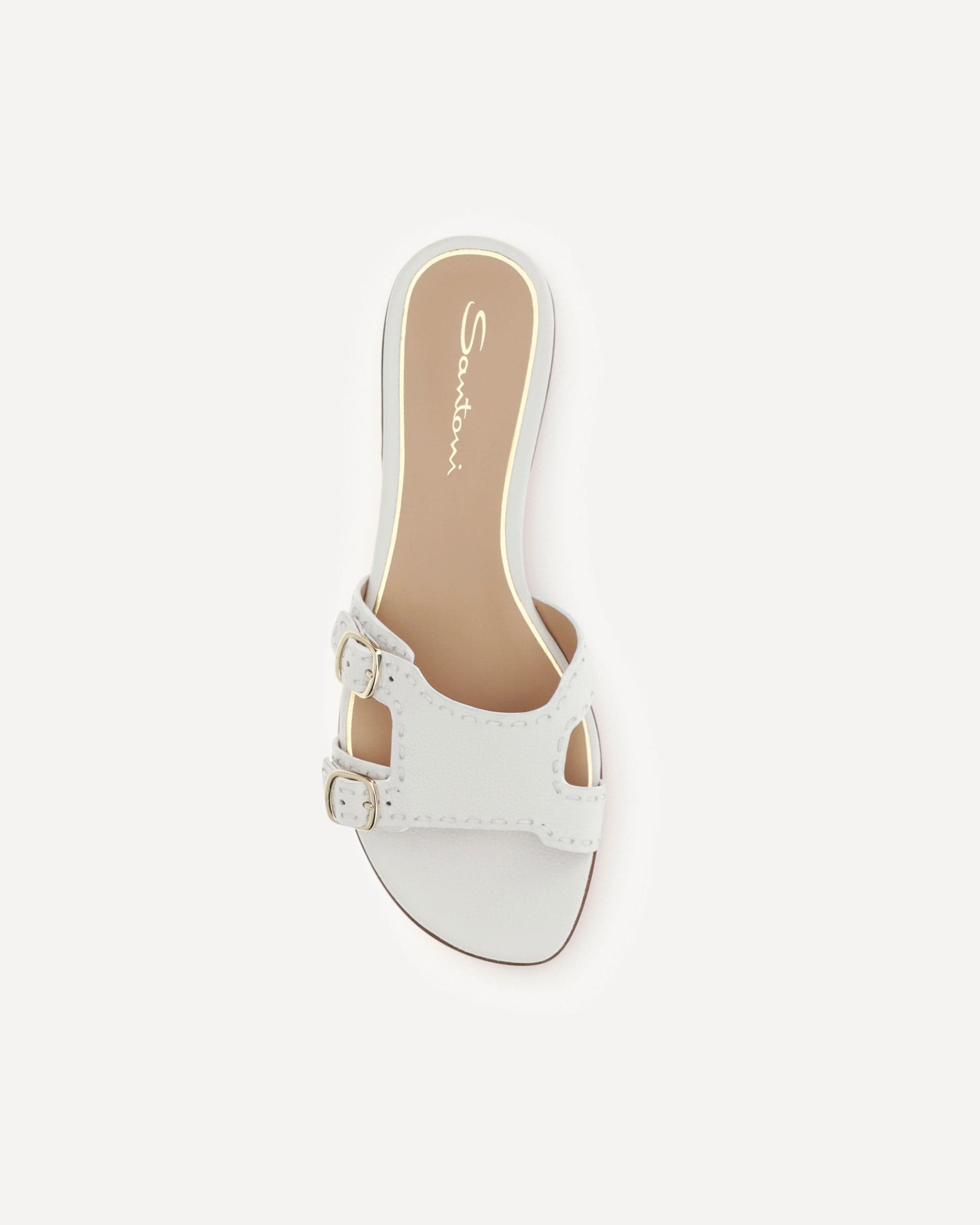 Santoni Low Leather Sandals
