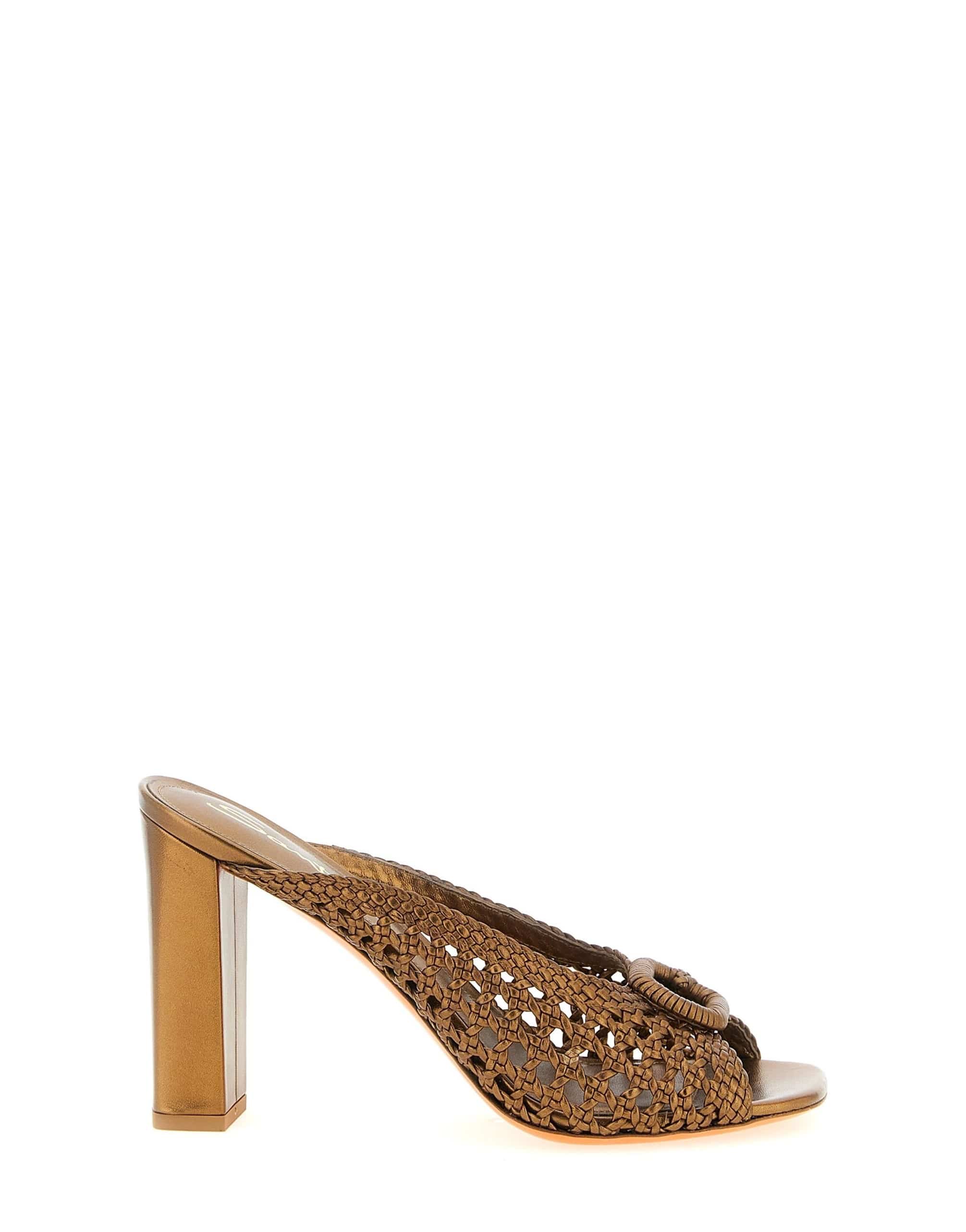 Santoni Santoni Luce Woven Leather Sandals