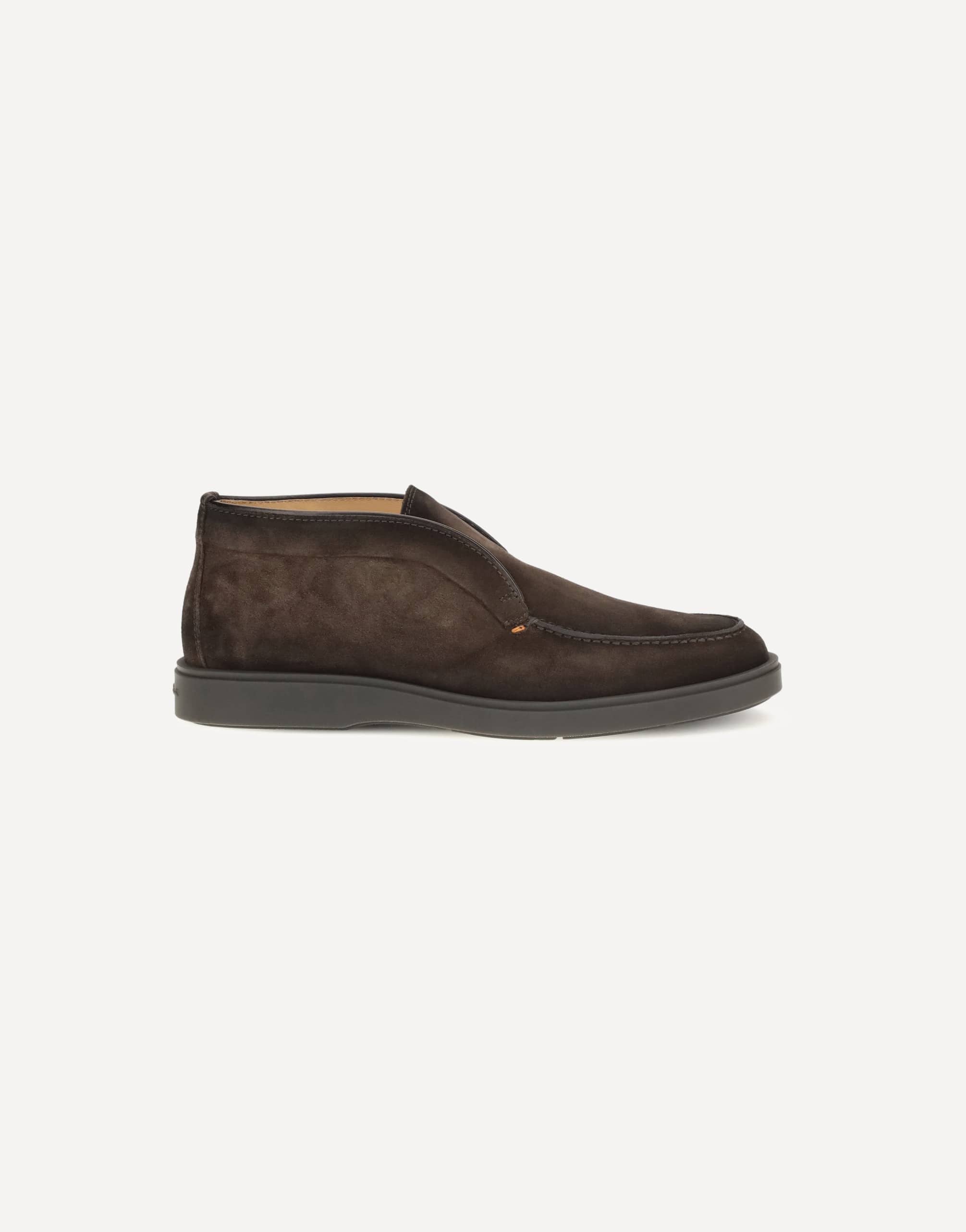 Santoni Suede Slip-On Ankle Boots