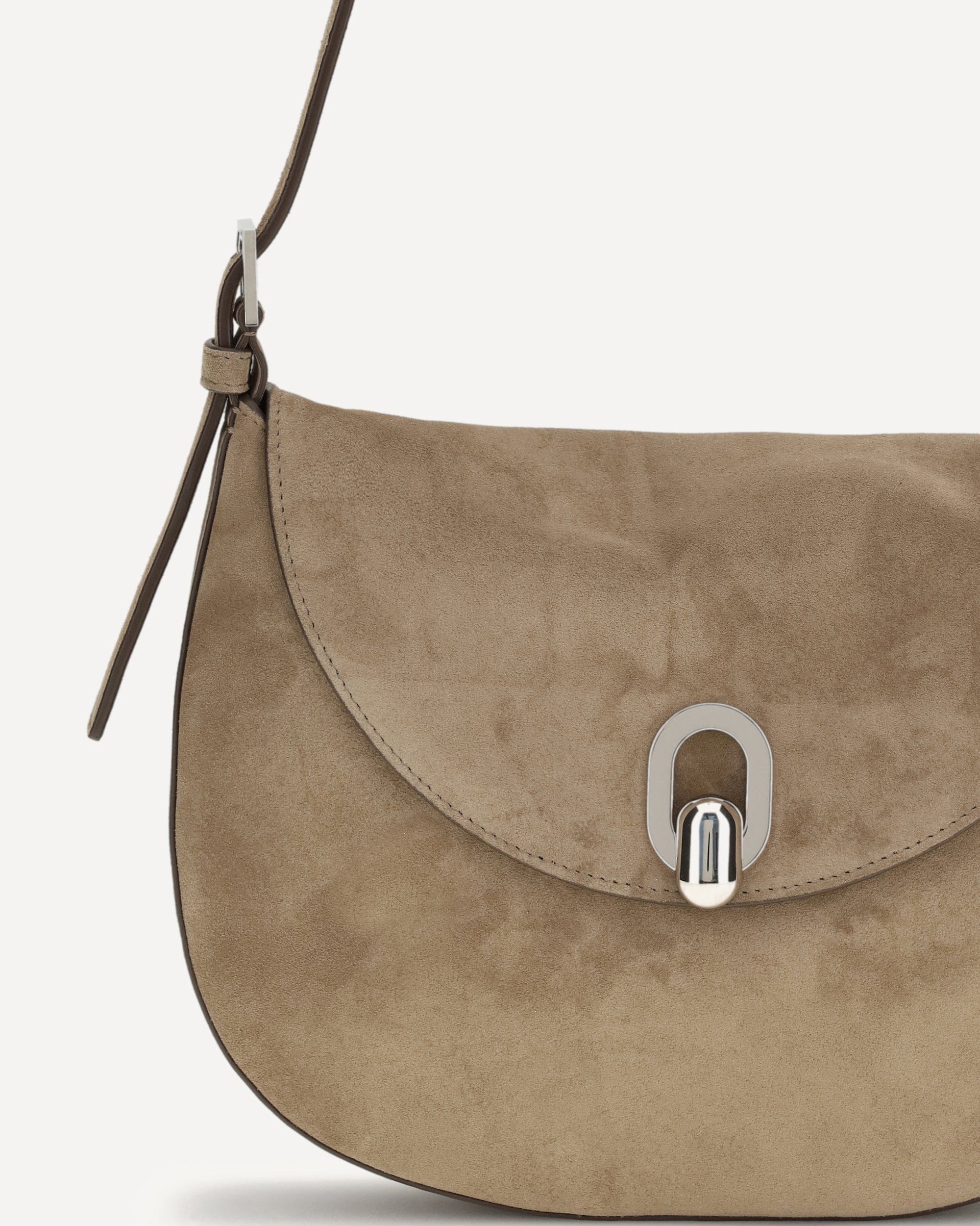 Savette Round Hobo Shoulder Bag