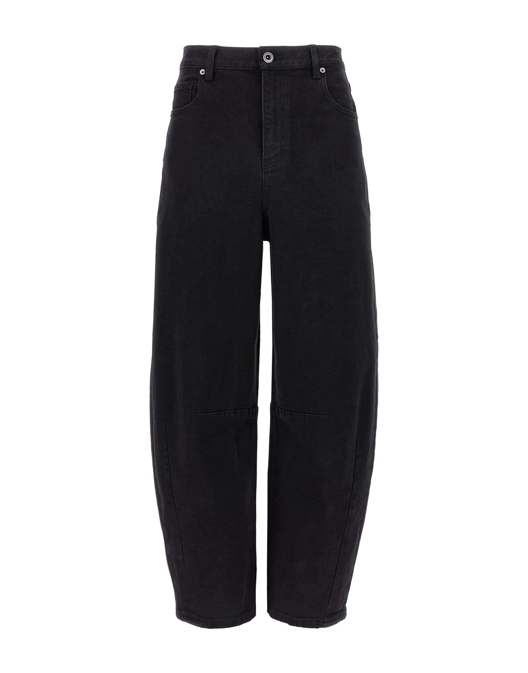 Self-Portrait Self-Portrait Black Barrel Leg Jeans