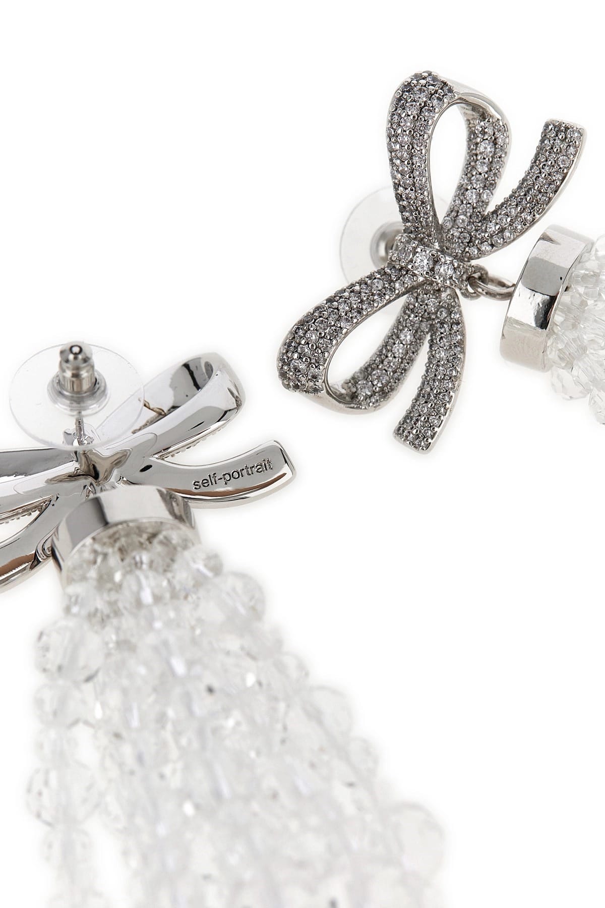 Self-Portrait Self-Portrait Bow Beaded Waterfall Earrings