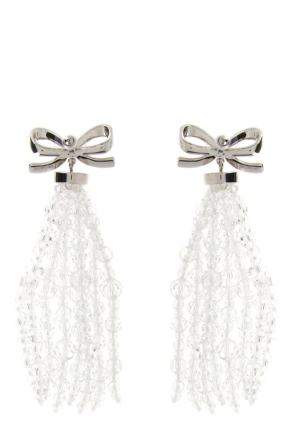 Self-Portrait Self-Portrait Bow Beaded Waterfall Earrings