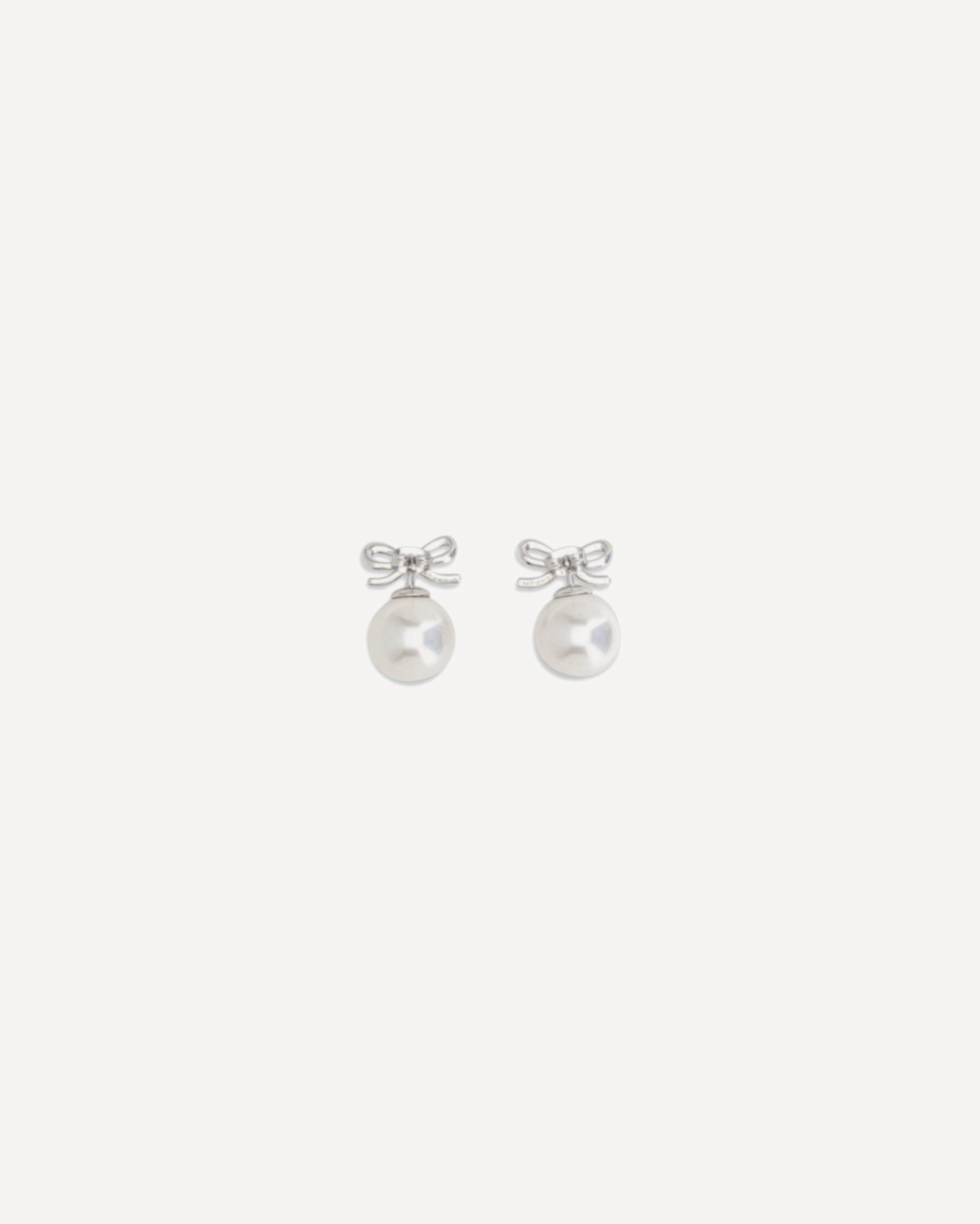 Self-Portrait Self-Portrait Crystal Bow Earrings With Pearl