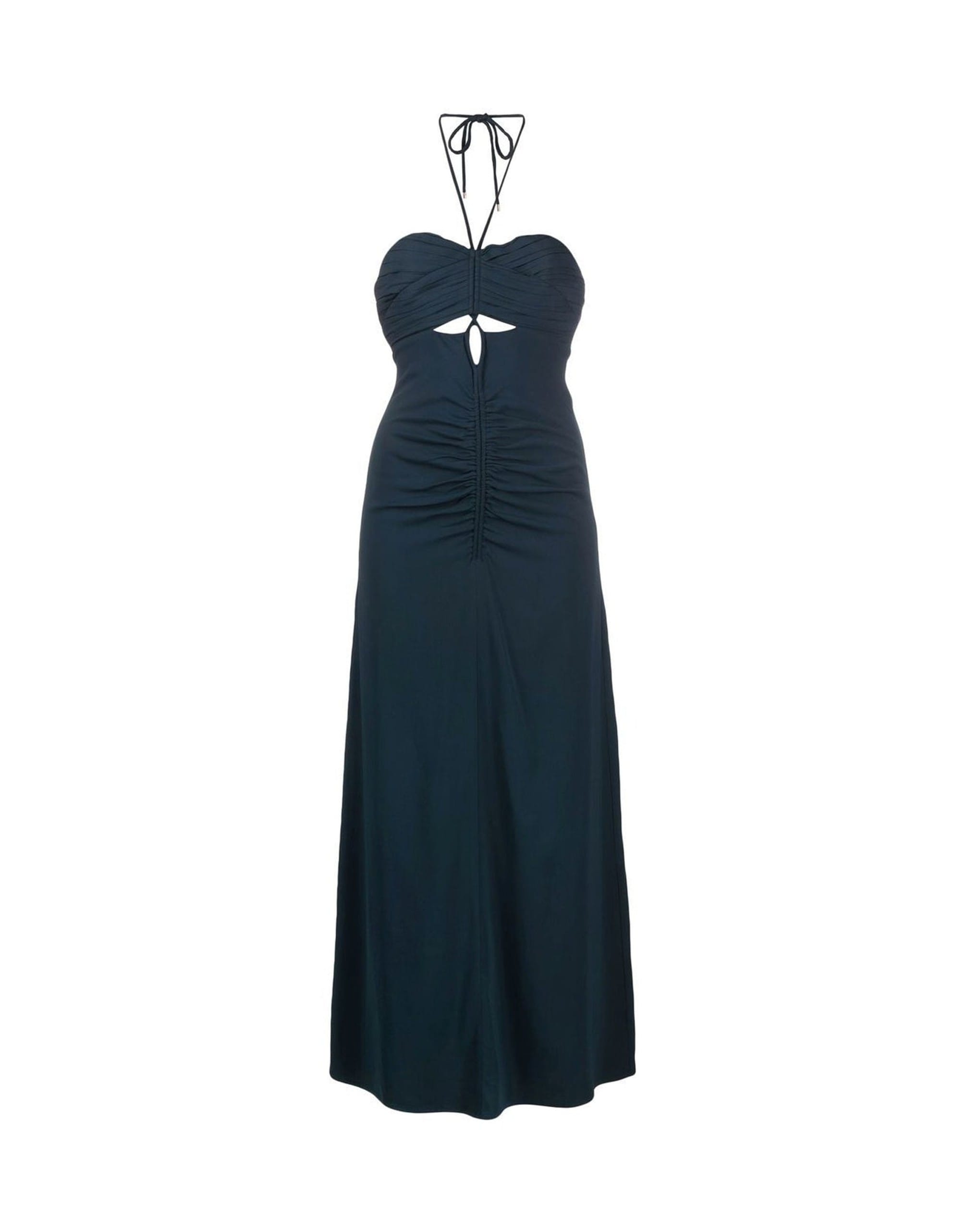 Self-Portrait Cut-Out Ruched Maxi Dress