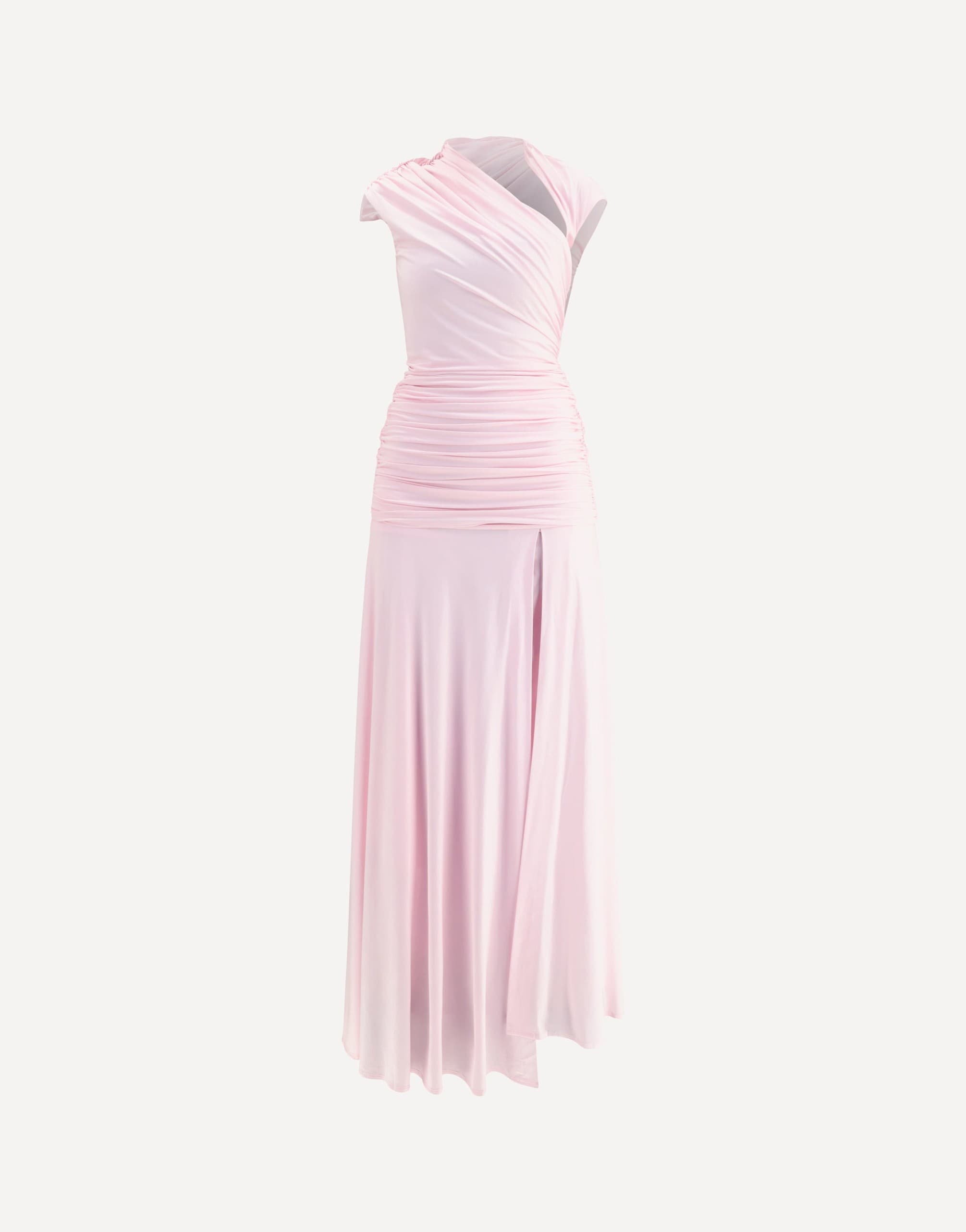 Self-Portrait Draped Jersey Maxi Dress