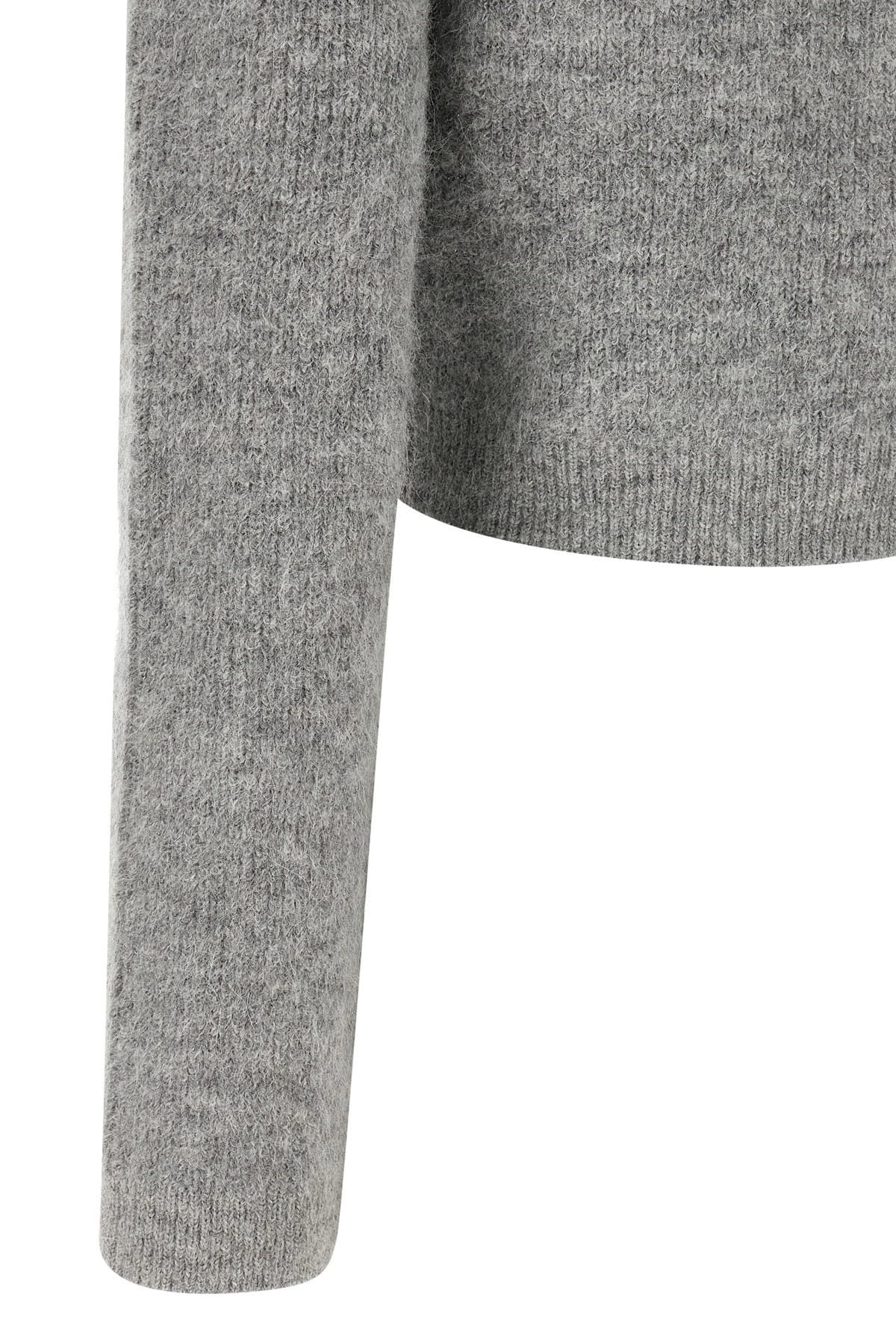 Self-Portrait Self-Portrait Grey Fluffy Crystal Trim Cardigan