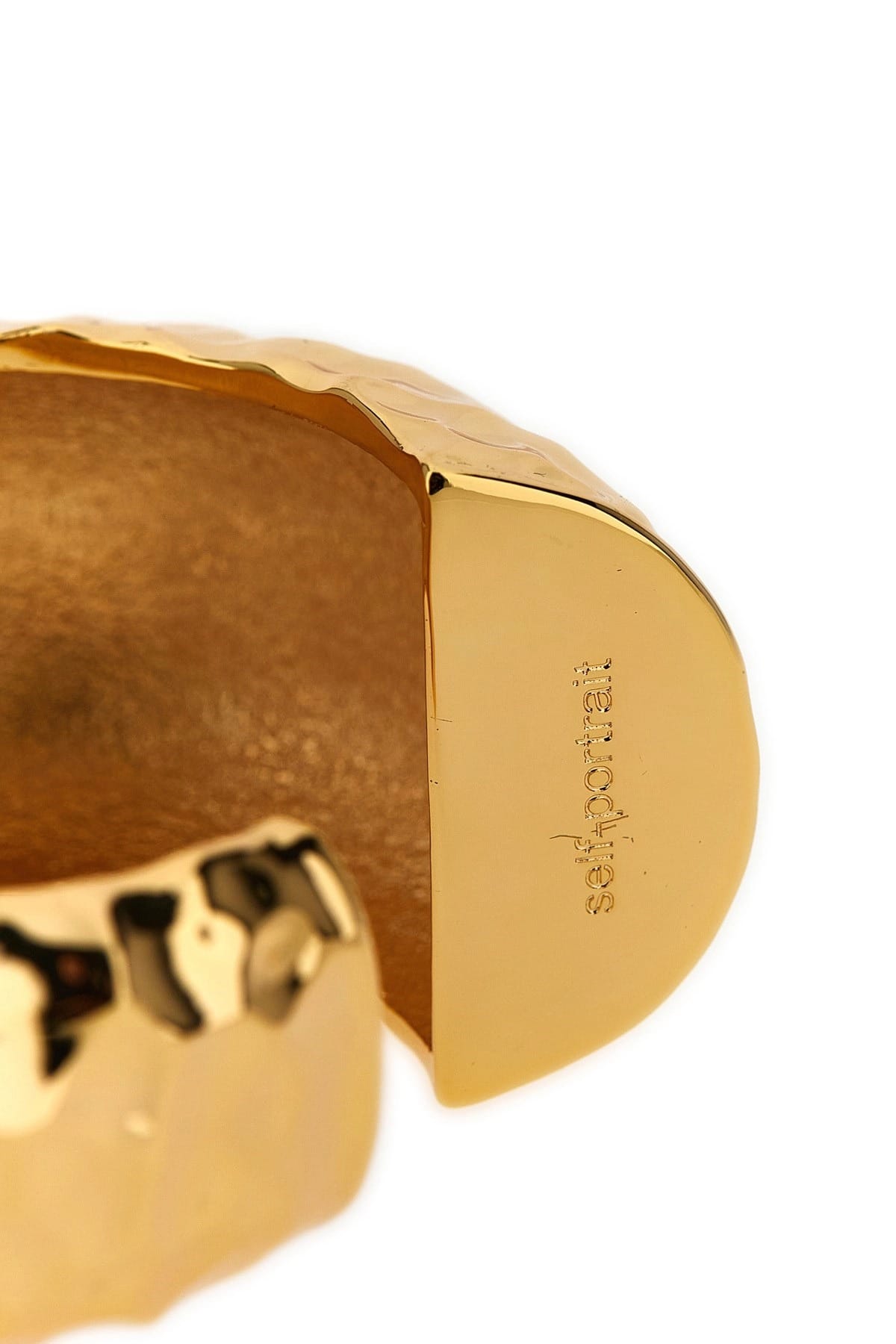 Self-Portrait Self-Portrait Hammered Gold Cuff Bracelet