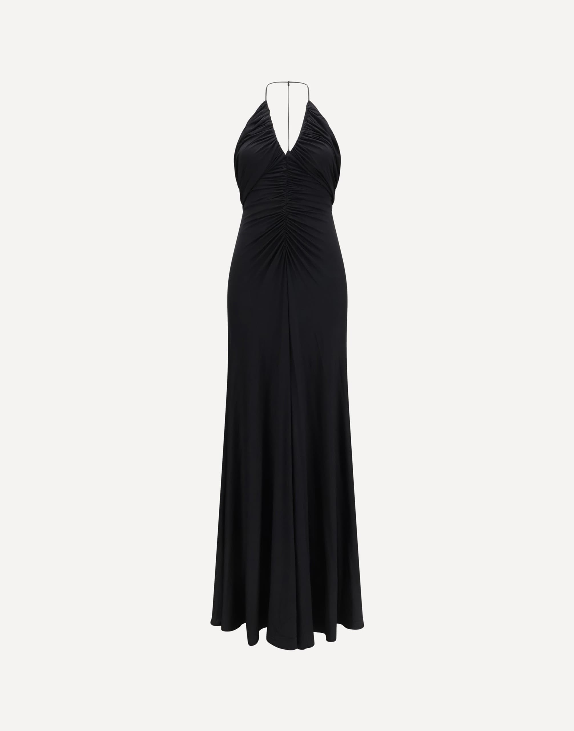 Self-Portrait Jersey Halter Maxi Dress