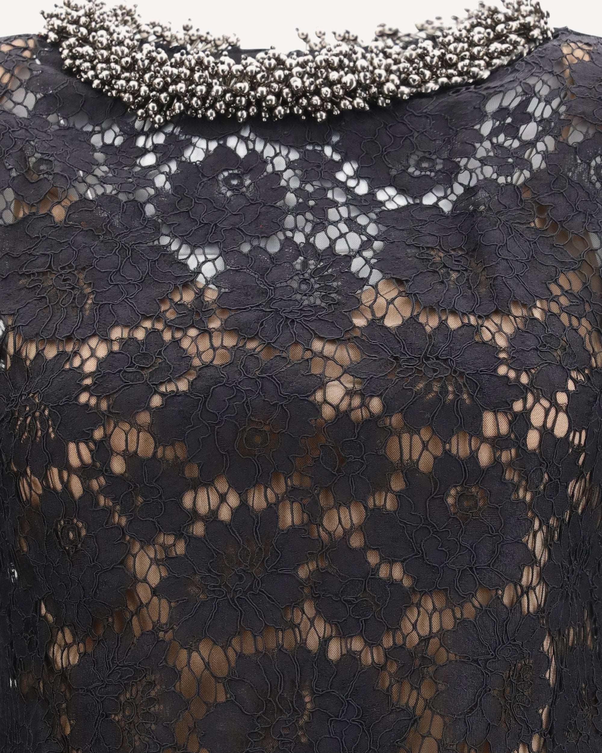 Self-Portrait Lace Long Sleeve Mini Dress
