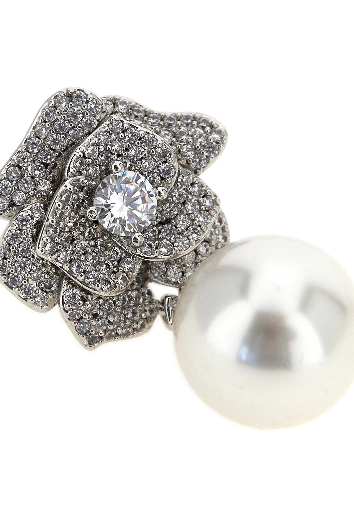 Self-Portrait Self-Portrait Mini Crystal Flower Pearl Earrings