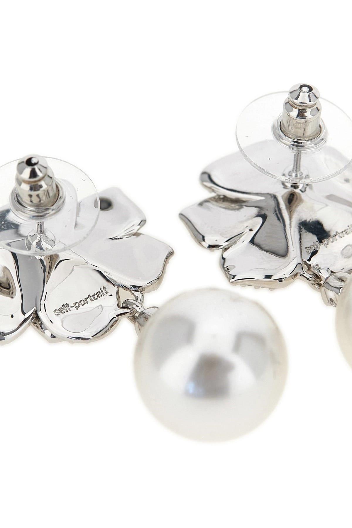 Self-Portrait Self-Portrait Mini Crystal Flower Pearl Earrings