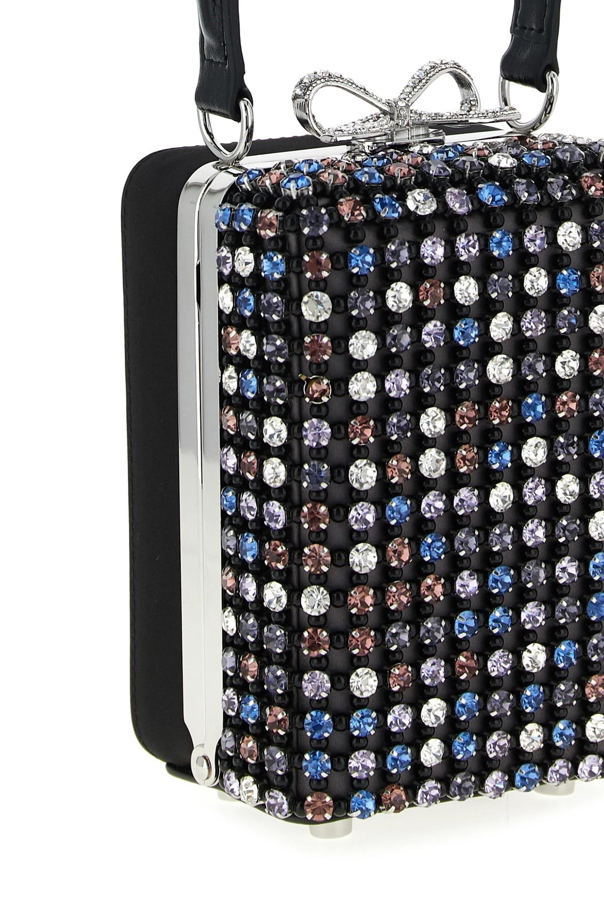Self-Portrait Self-Portrait Multi Crystal Chainmail Handbag