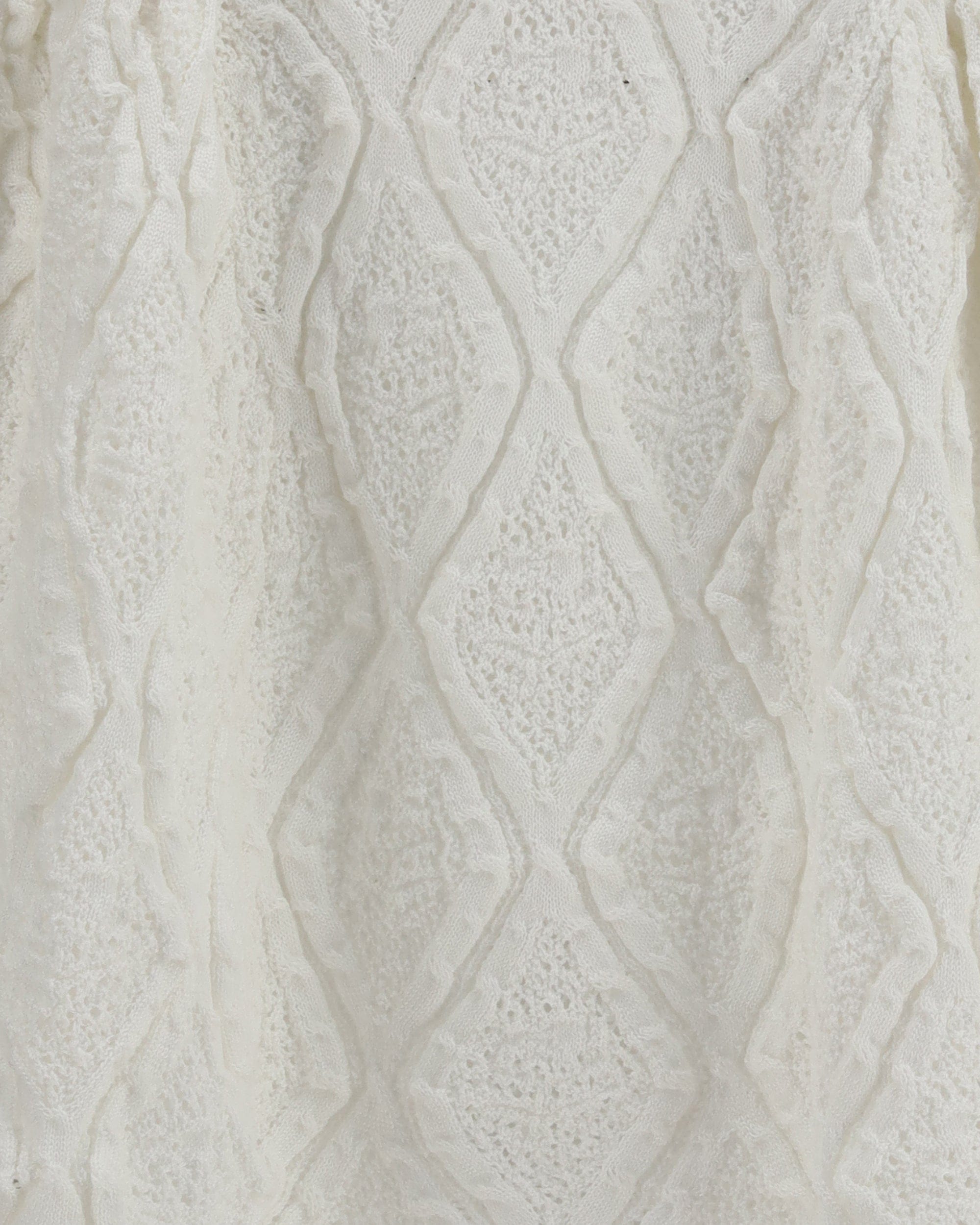 Self-Portrait Pointelle Knit Mini Dress