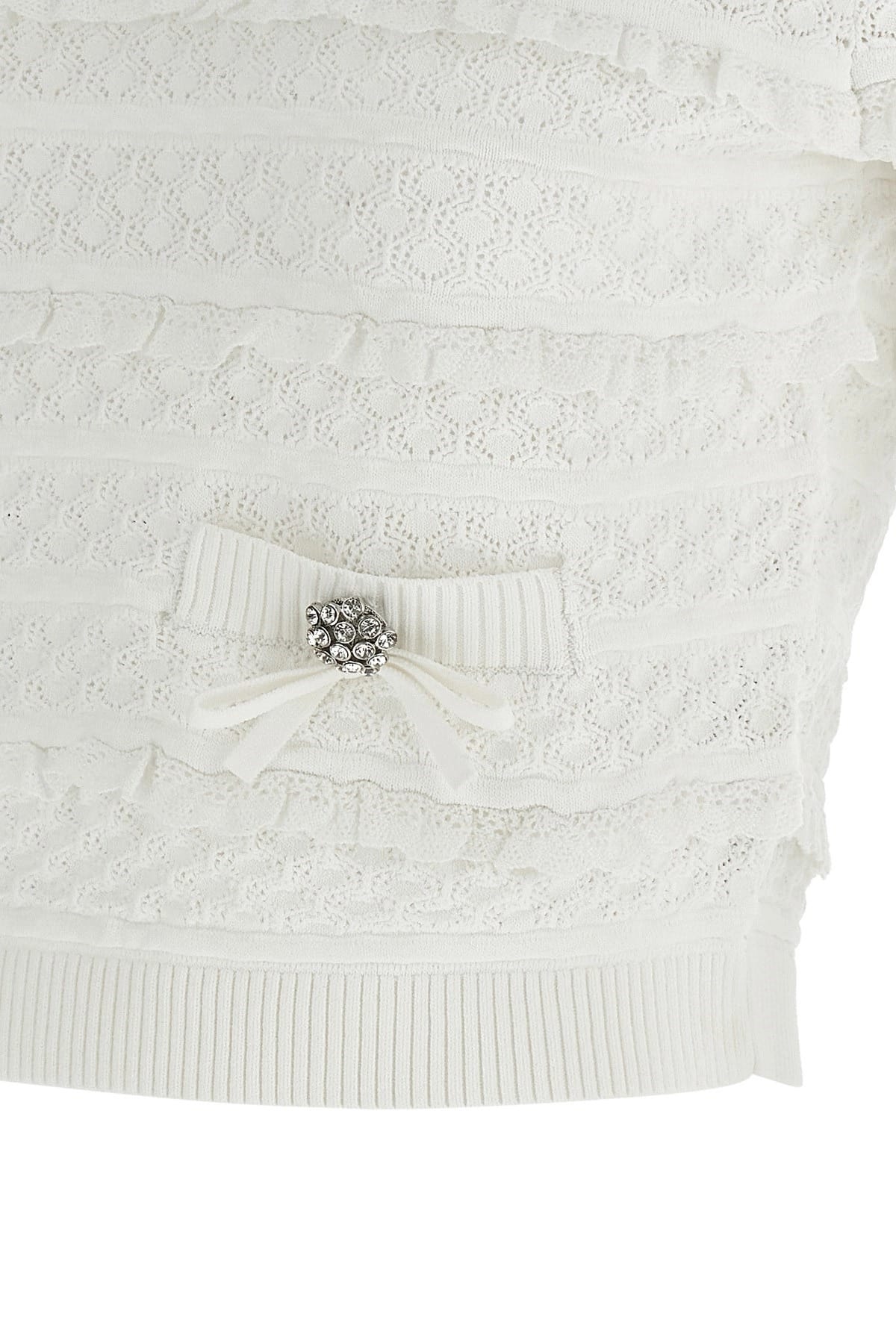 Self-Portrait Self-Portrait Pointelle Knit Top