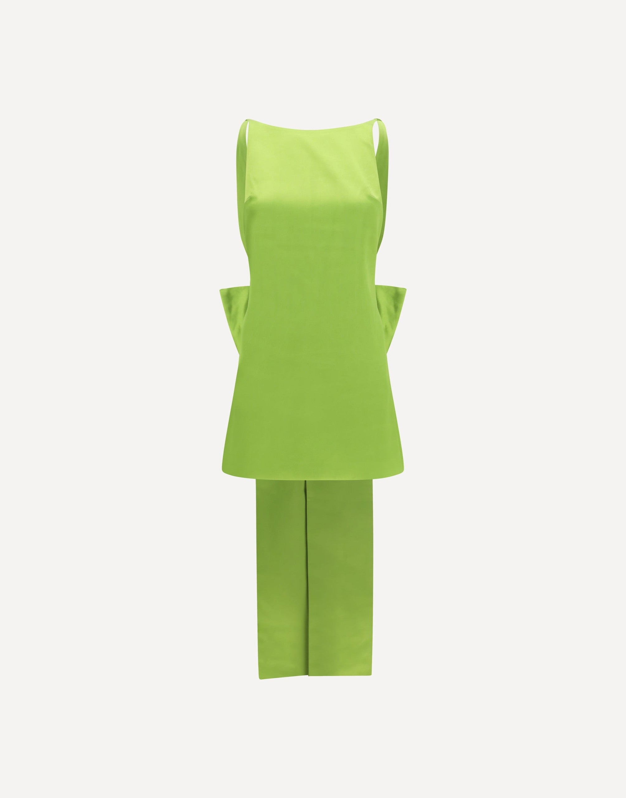 Self-Portrait Satin Dress With Back Bow