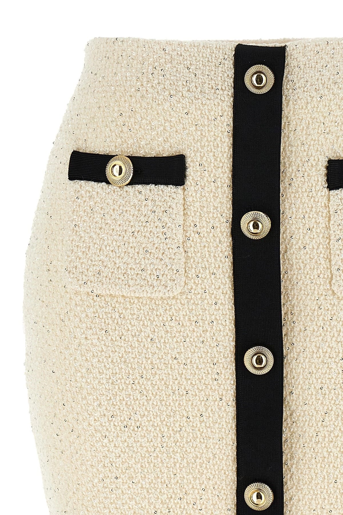 Self-Portrait Self-Portrait Sequin Knit Mini Skirt