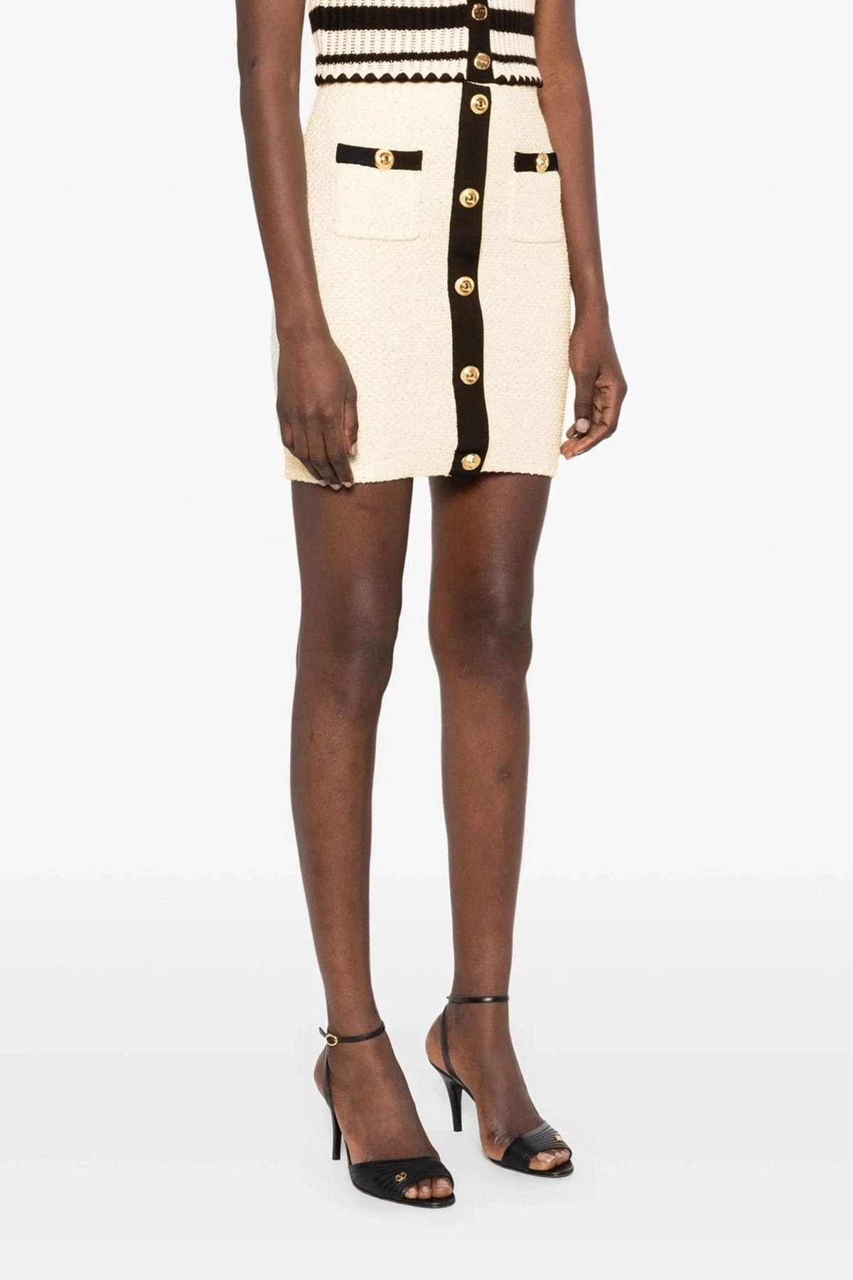 Self-Portrait Sequin Knit Mini Skirt - alternate view