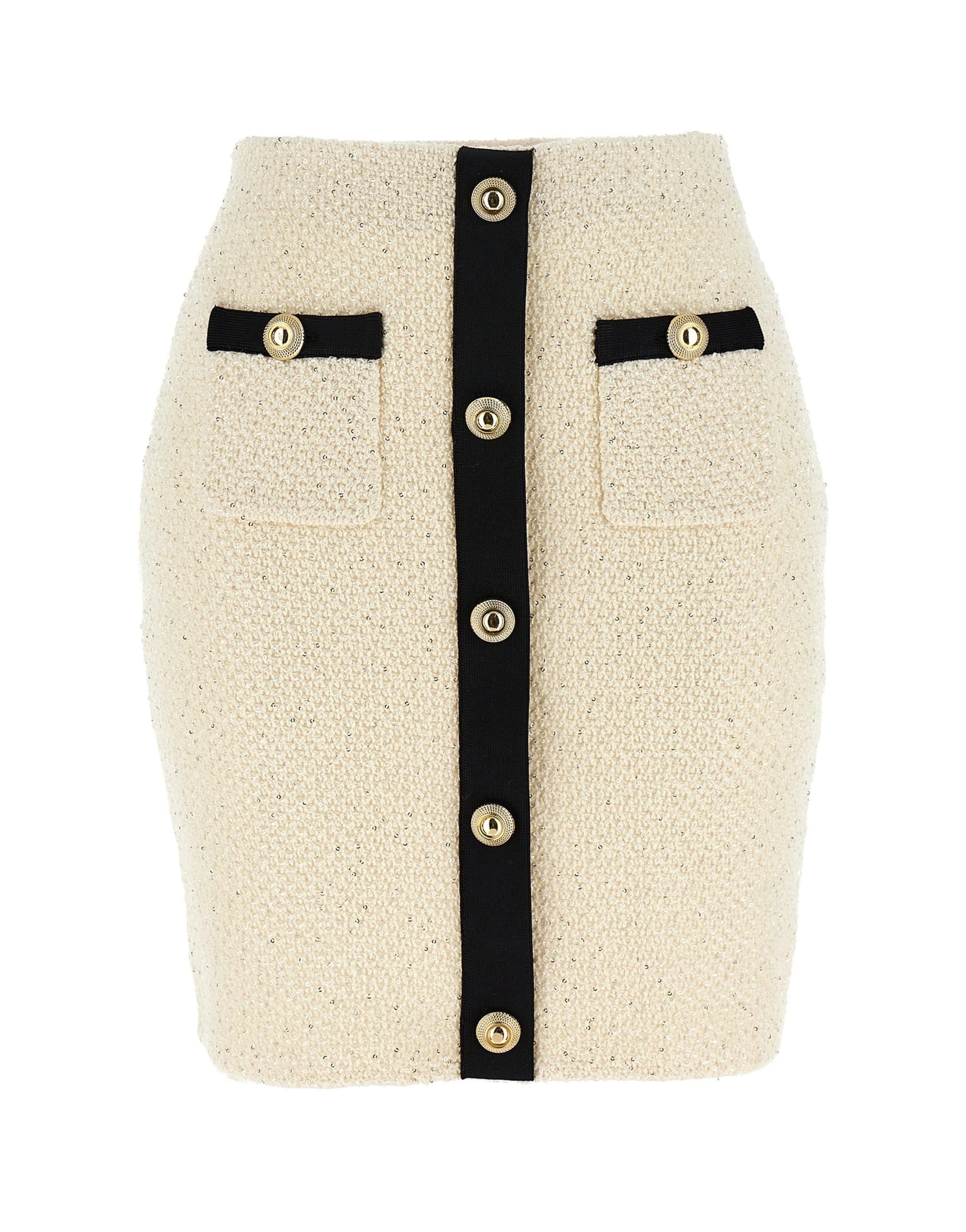 Self-Portrait Self-Portrait Sequin Knit Mini Skirt