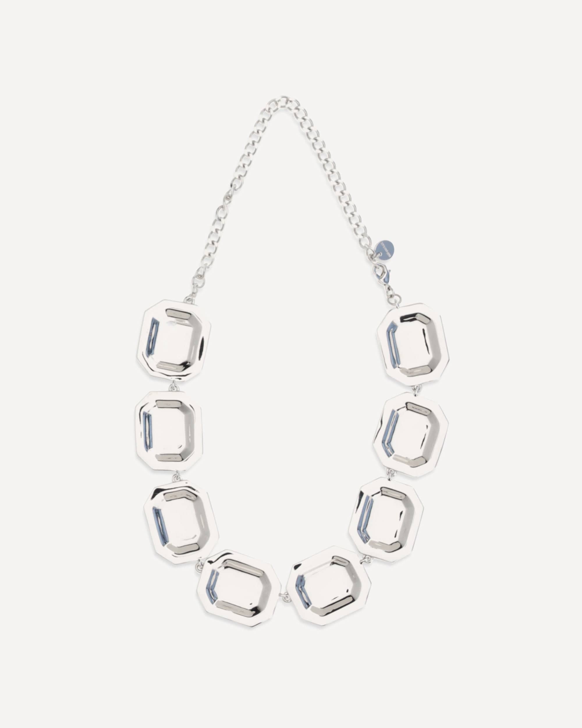 Self-Portrait Self-Portrait Silver Crystal Necklace