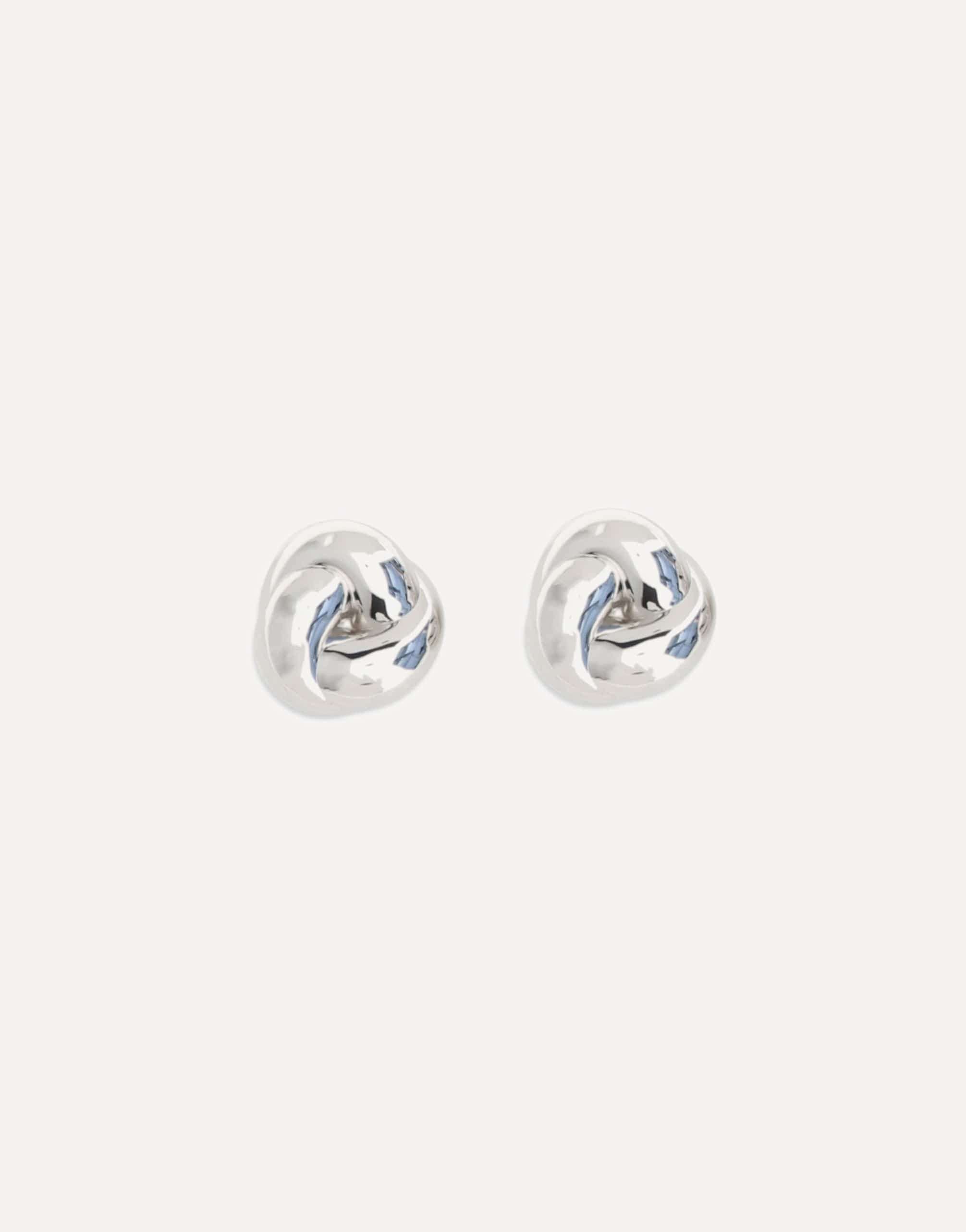 Self-Portrait Self-Portrait Silver Knot Earrings