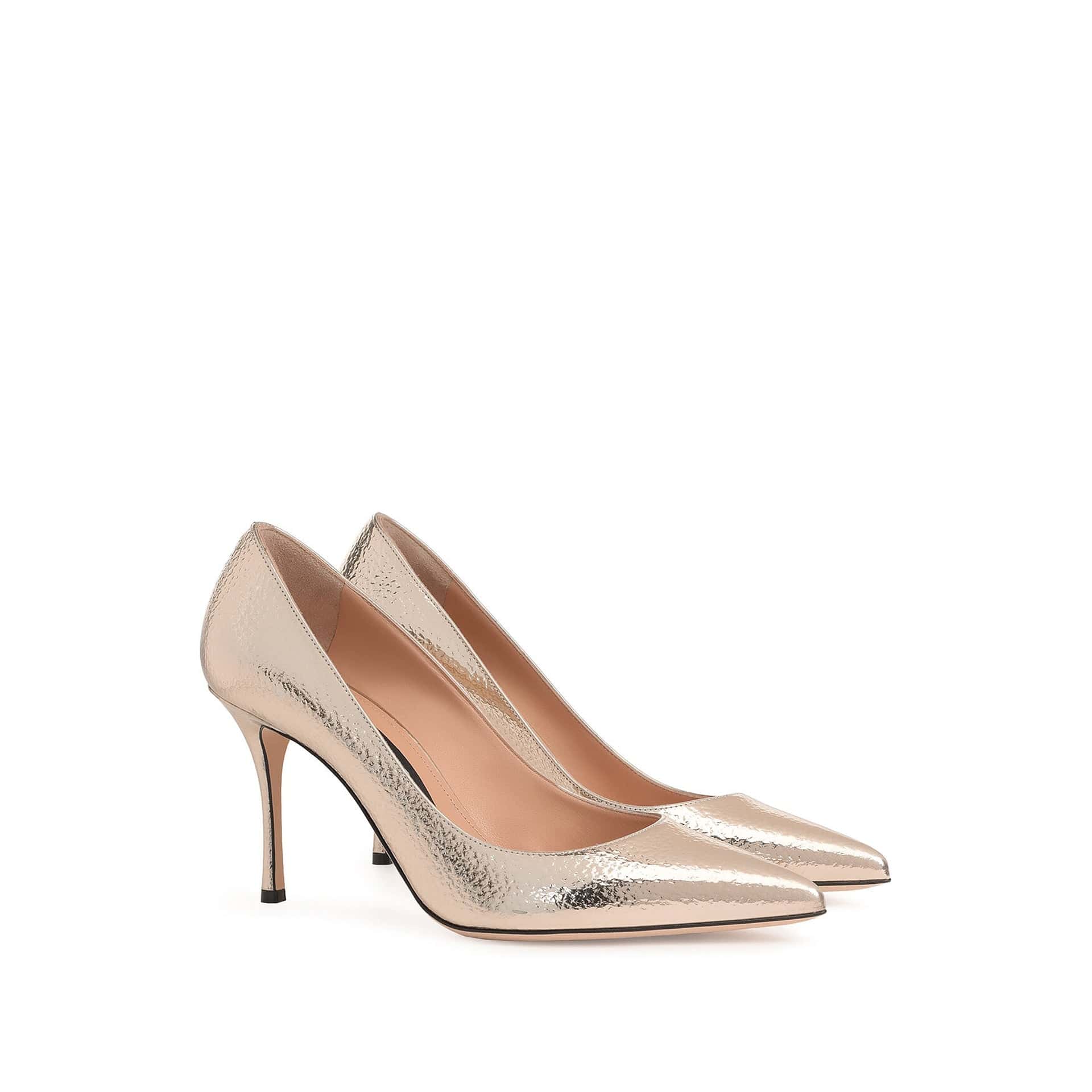 Godiva 090 Pumps aus Crinkle-Spiegelleder - alternate view