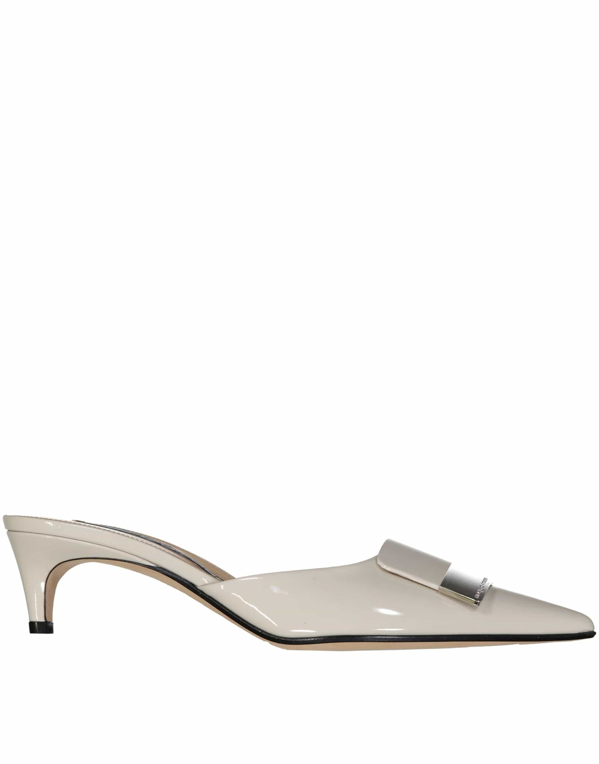 Sergio Rossi Leather Pointed Toe Mules