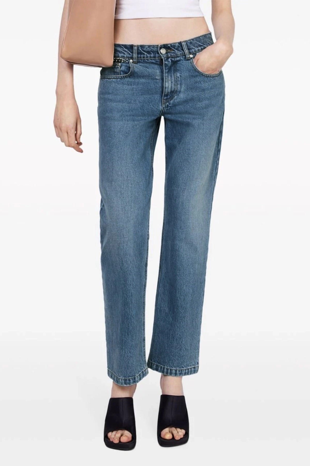 Stella McCartney Falabella Chain Detail Jeans - alternate view