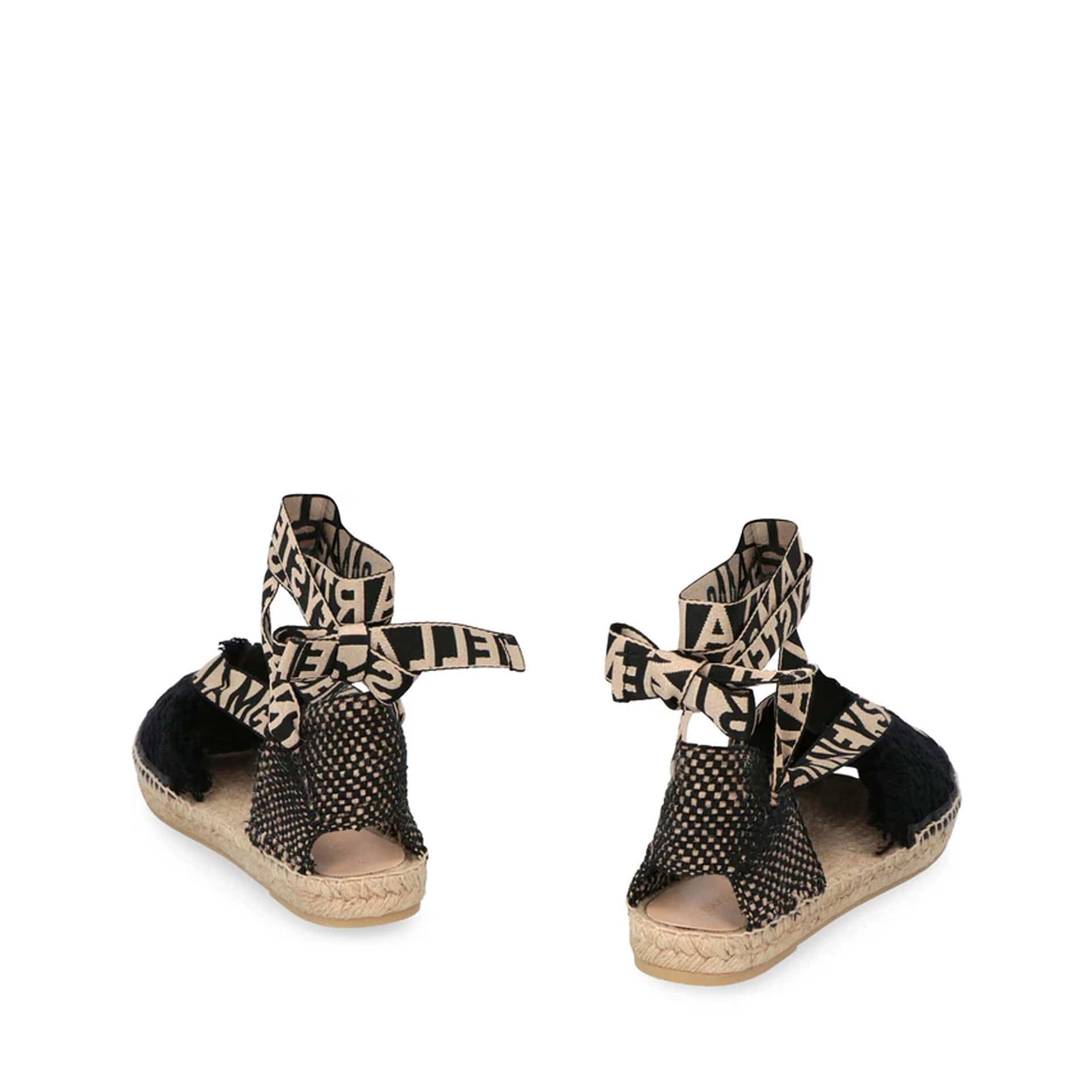 Stella McCartney Gaia Canvas Espadrilles With Macramé