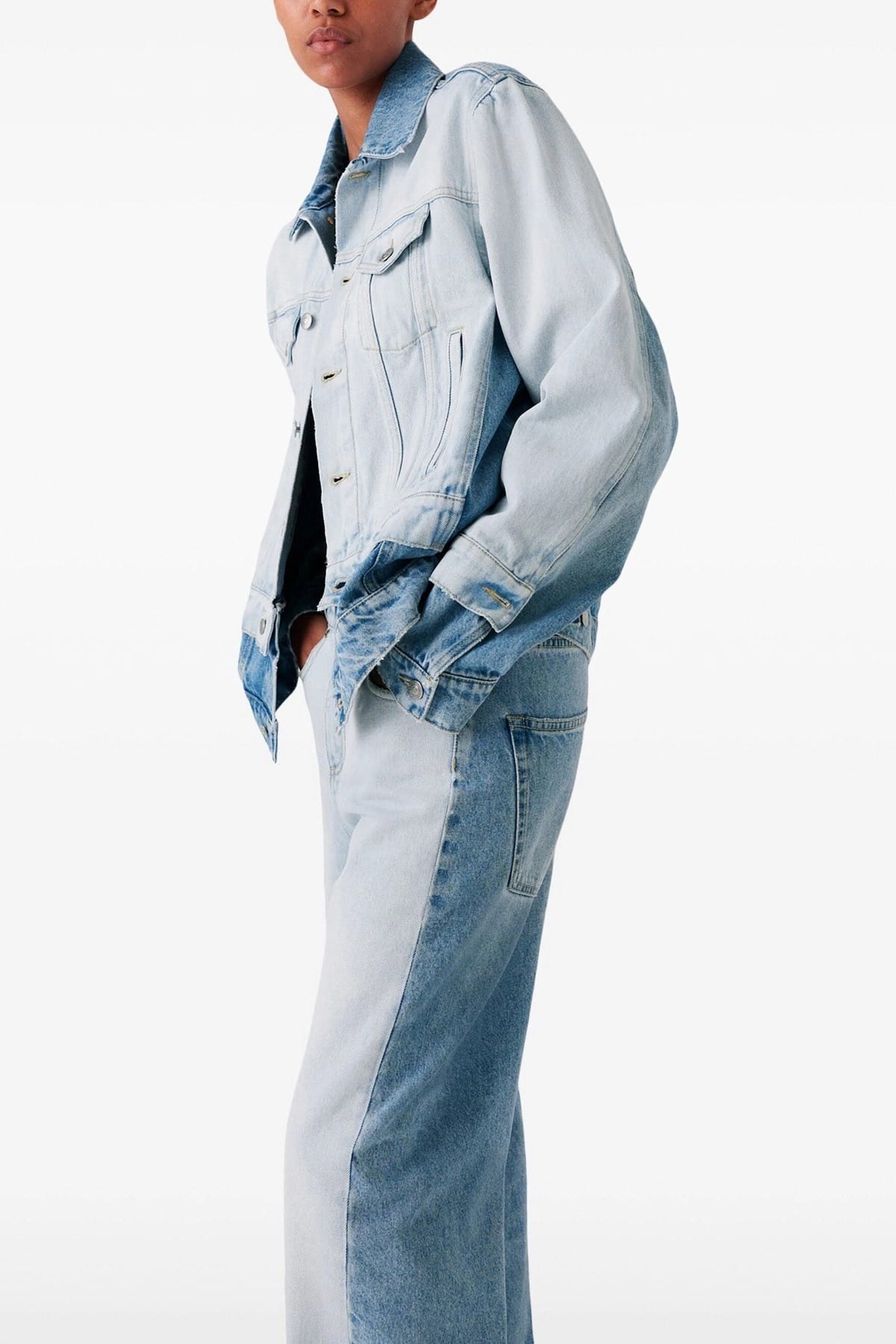 Stella McCartney Layered Wide-Leg Jeans - alternate view