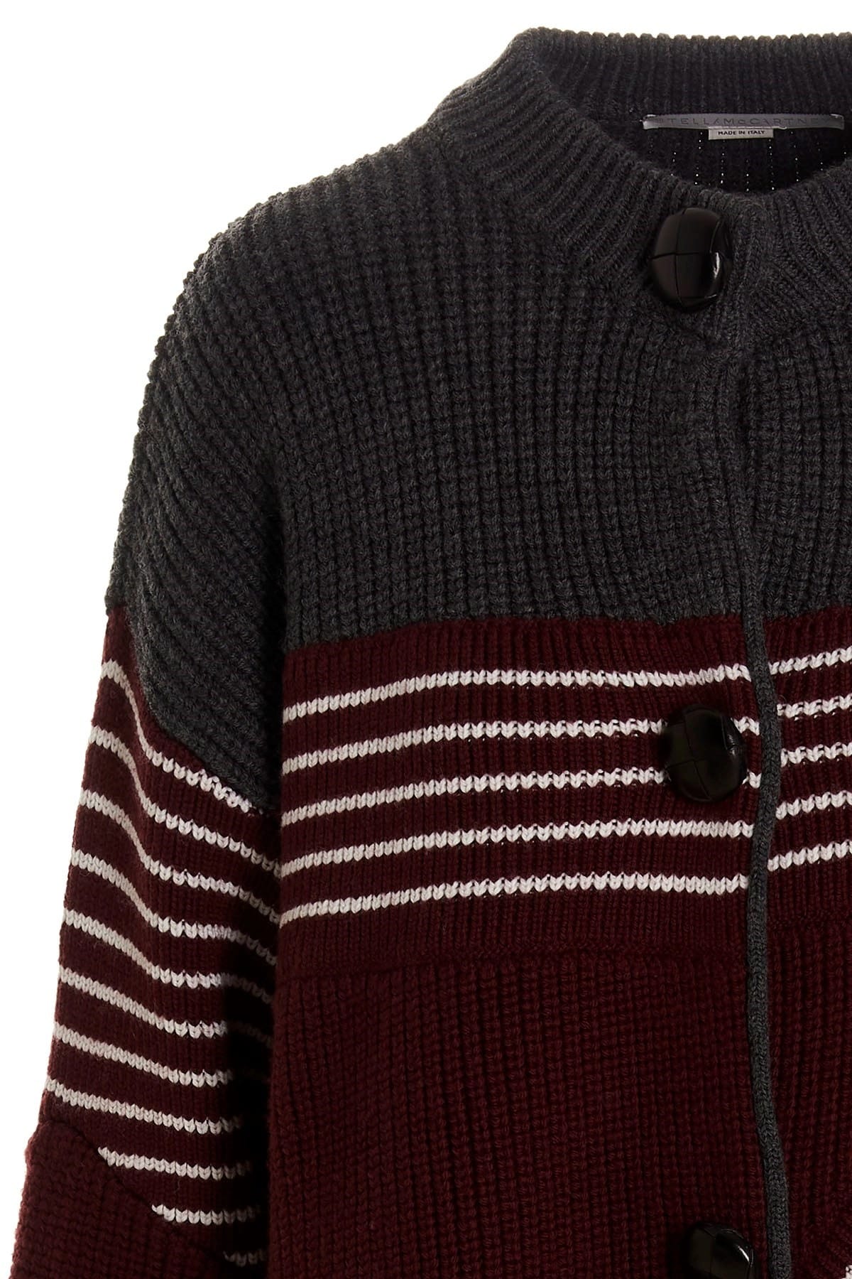 Stella McCartney Multicolor Striped Wool Coat