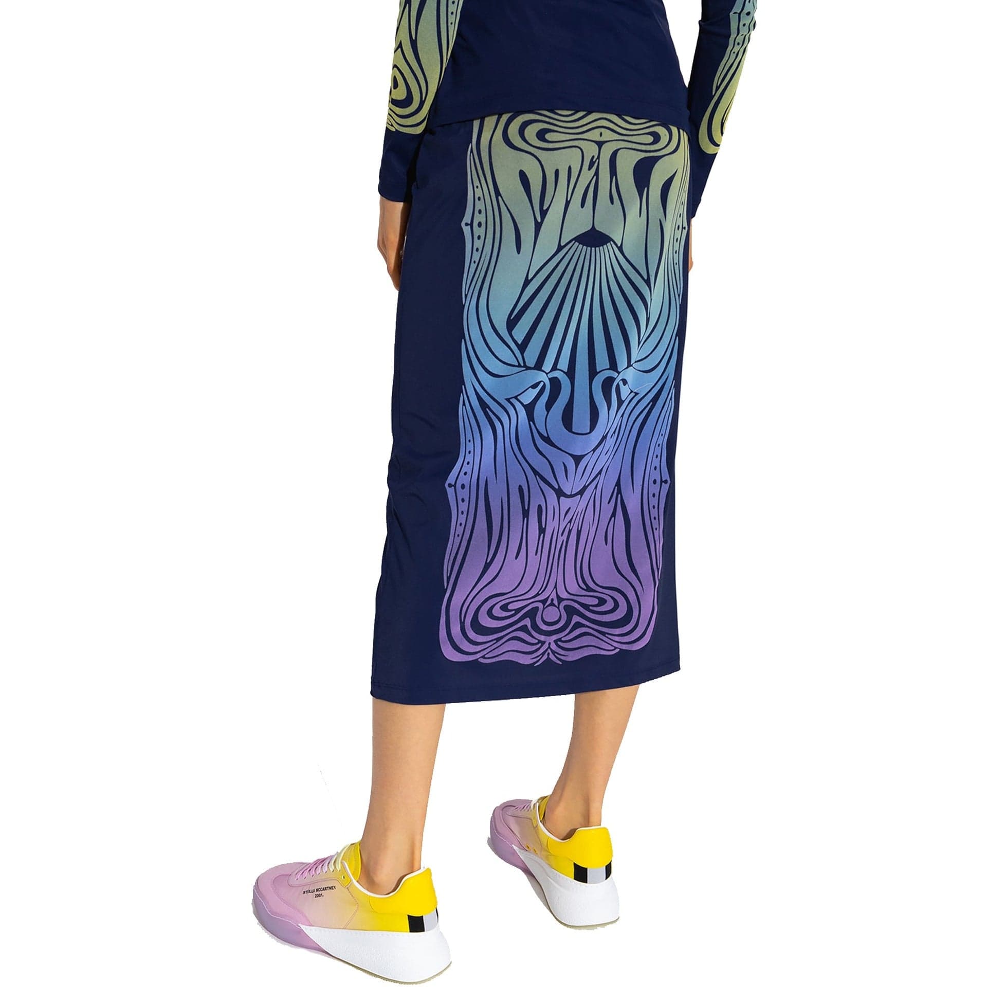 Stella McCartney Printed Midi Skirt With Elastic Waist