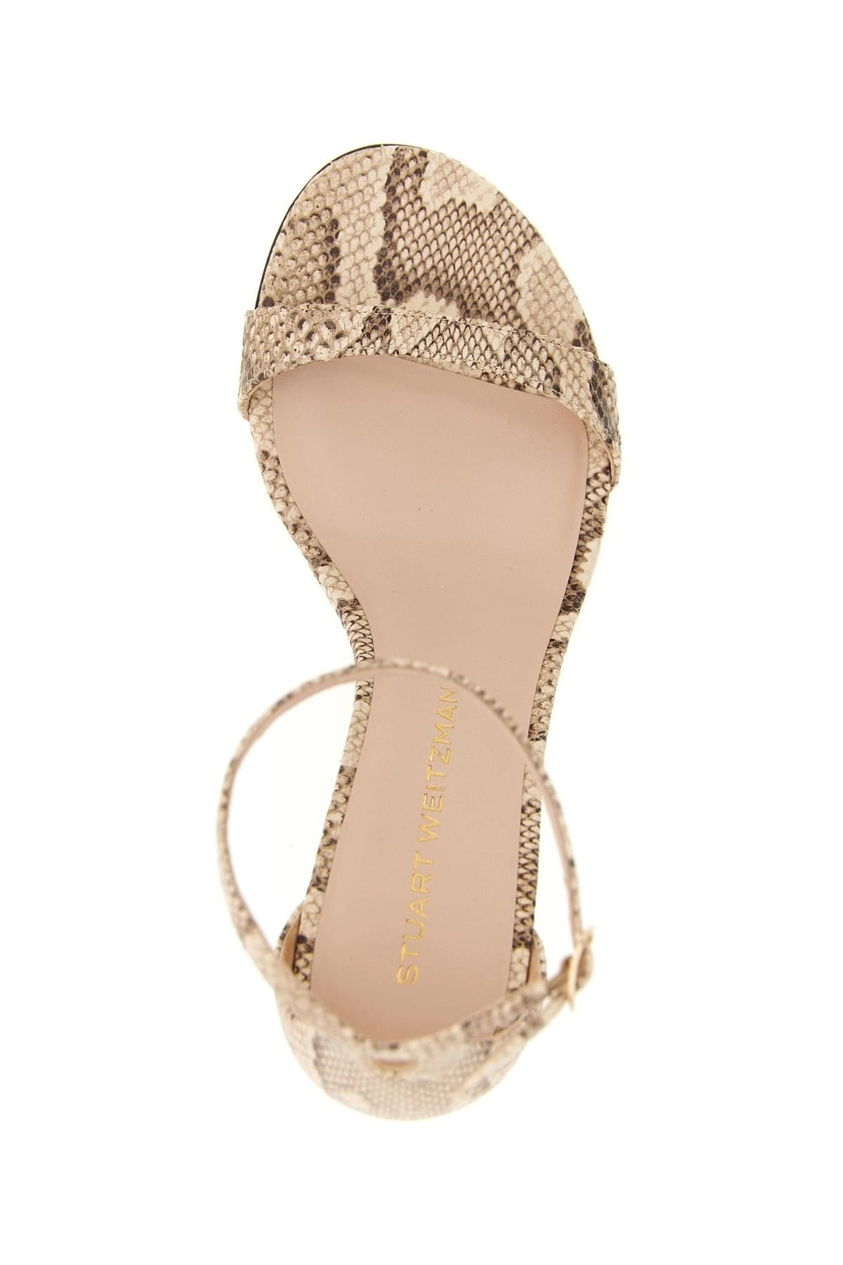 Stuart Weitzman Stuart Weitzman Nudist Ii Snake-Print Sandals