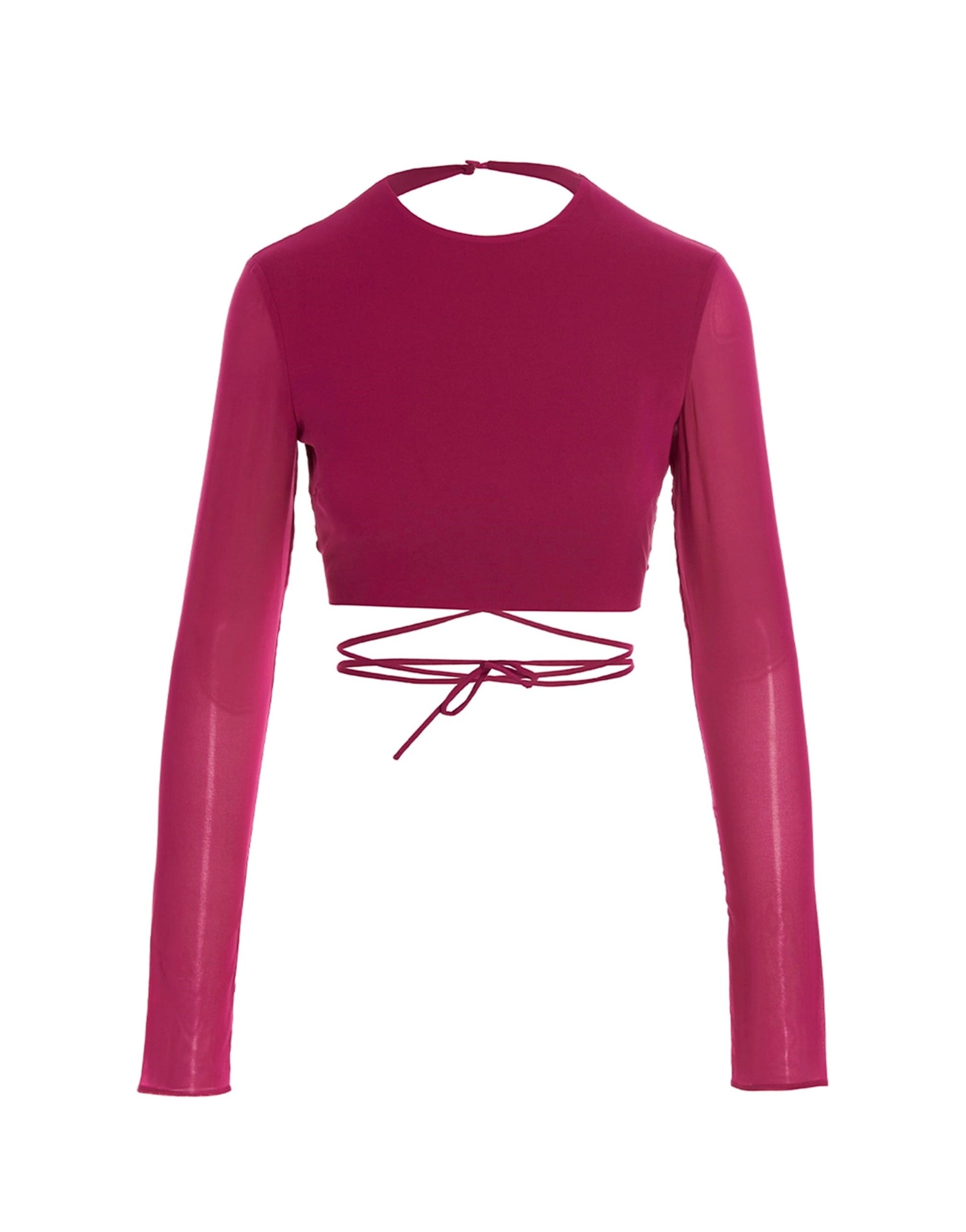 The Andamane The Andamane Cropped Georgette Top