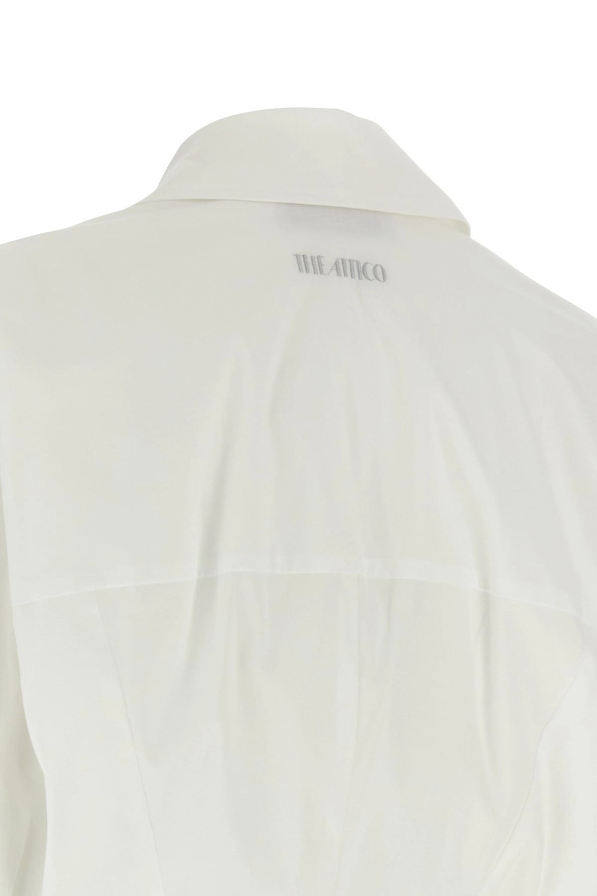 The Attico The Attico Asymmetrical Chemisier Mini Dress