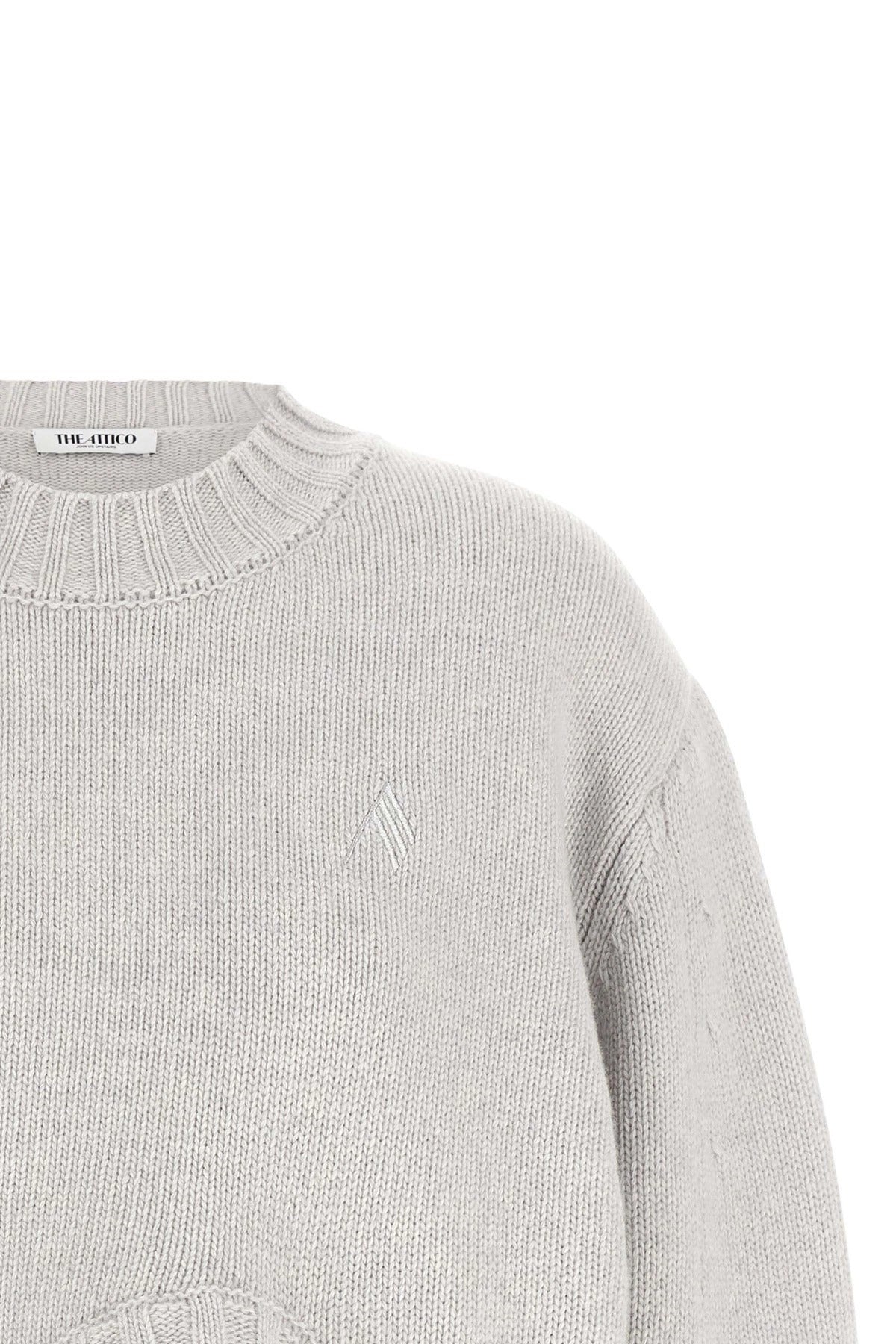 The Attico Asymmetrical Hem Sweater