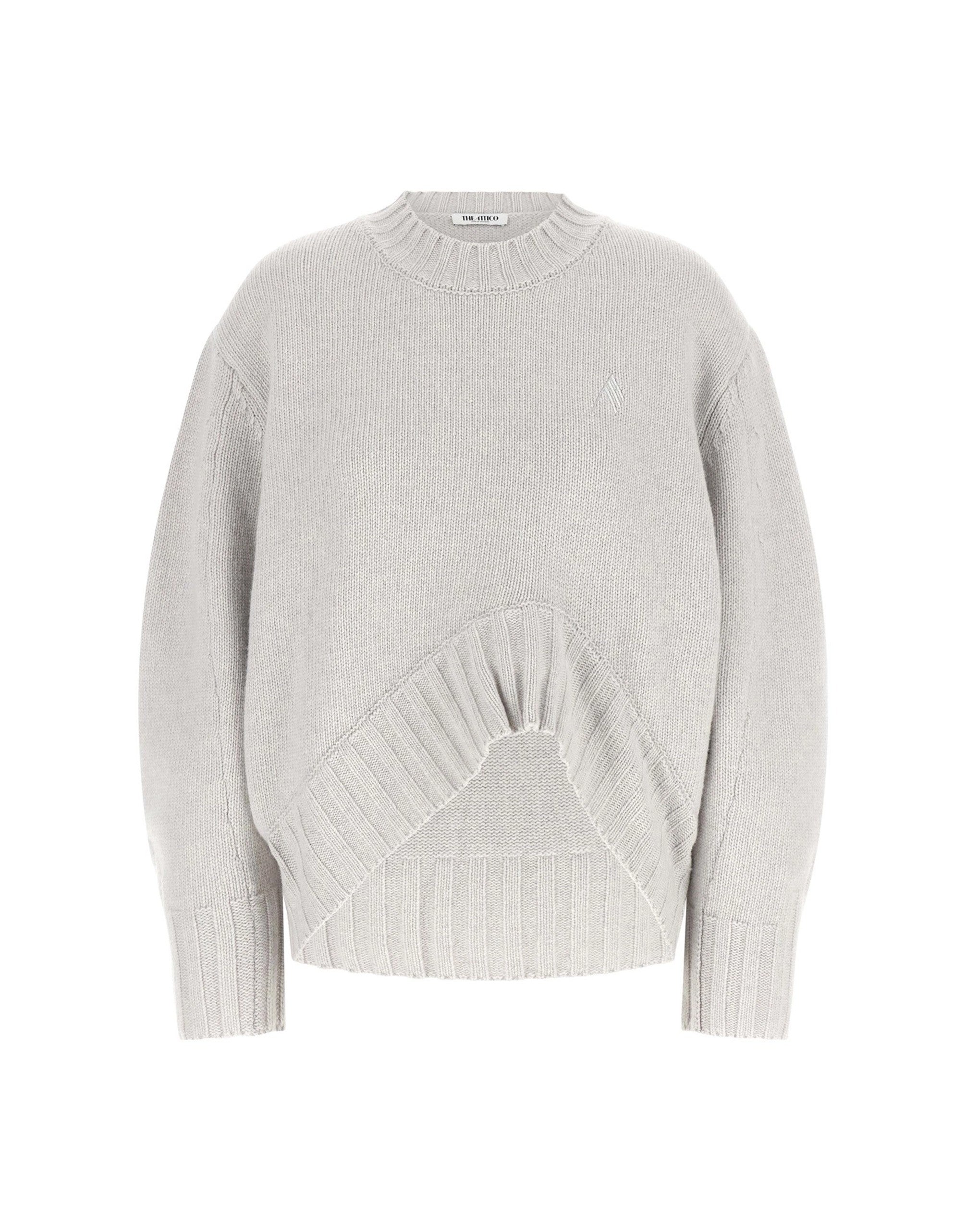The Attico Asymmetrical Hem Sweater