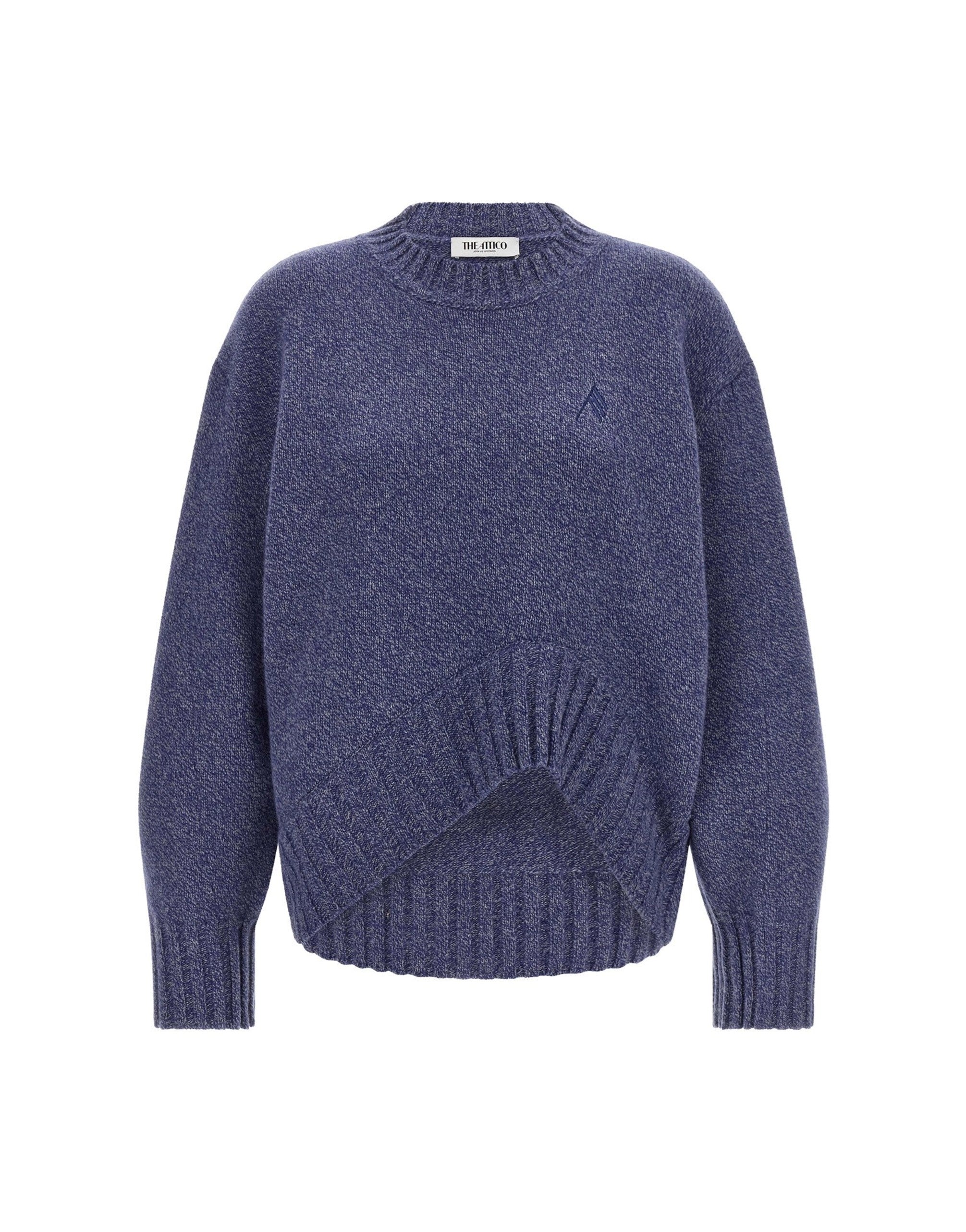 The Attico Asymmetrical Hem Sweater
